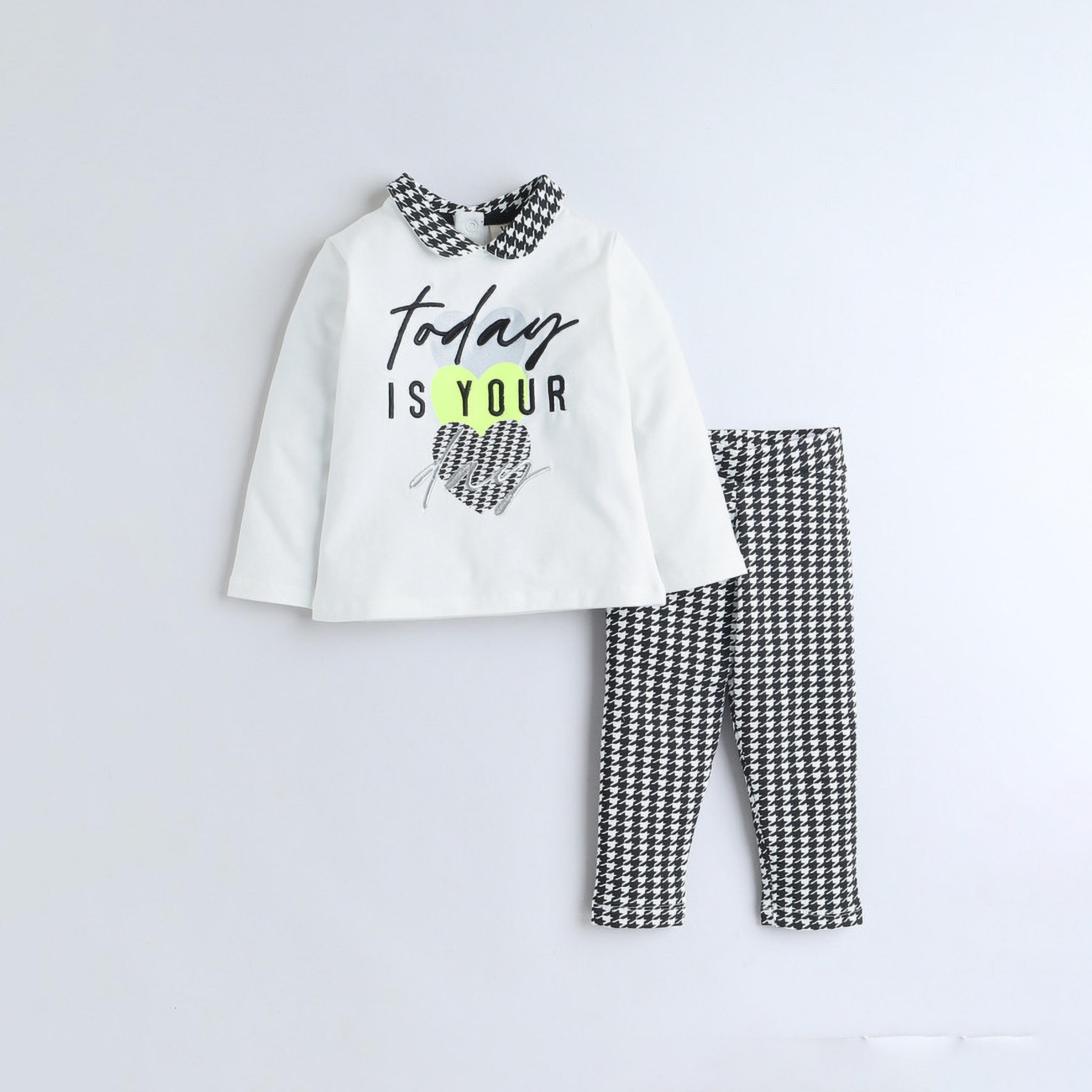 Victor and Jane 2-Piece Embroidered Long Sleeves T-Shirt with Pants-cpbaby-clothing-girls-clothessets-image-1