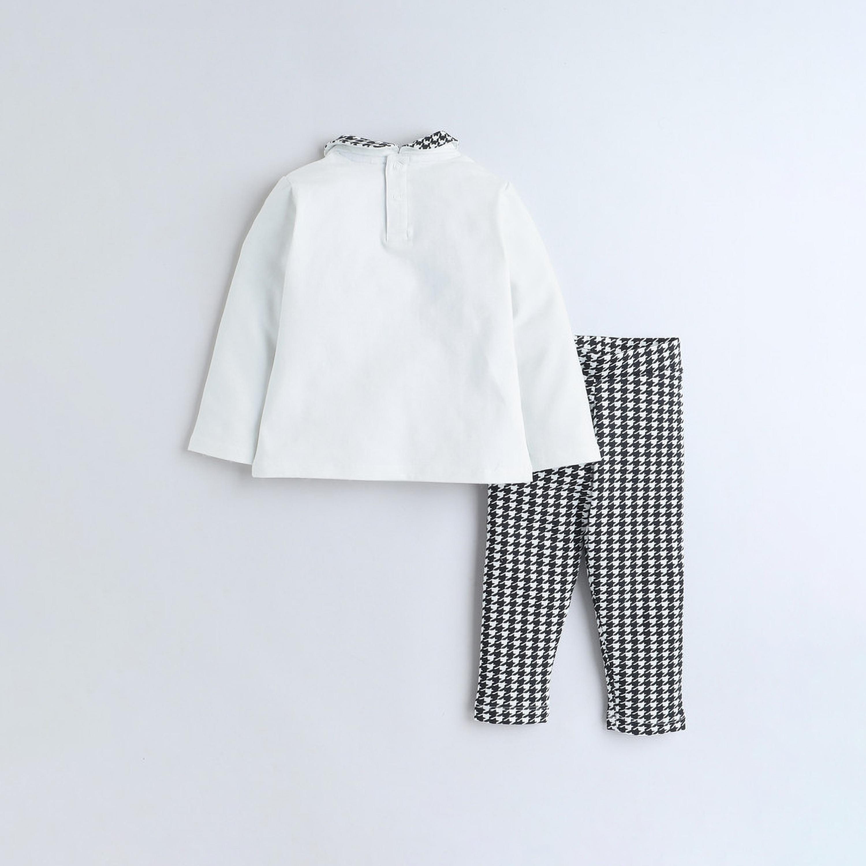 Victor and Jane 2-Piece Embroidered Long Sleeves T-Shirt with Pants-cpbaby-clothing-girls-clothessets-image-2