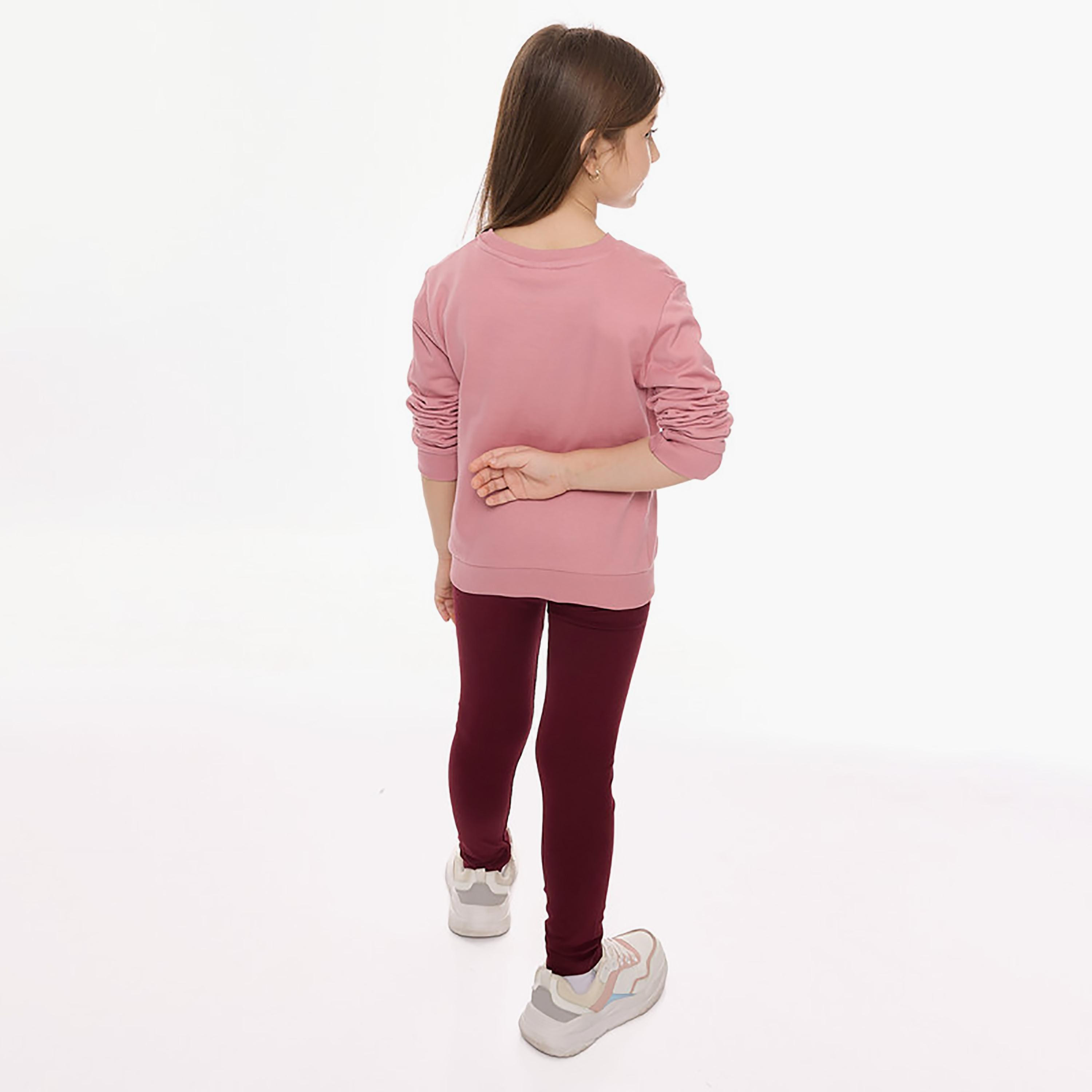 سويت شيرت بأكمام طويلة وطبعة زهور قطعتين مع بنطال ضيق من فيكتور اند جين-girls-clothing-winterwear-setsandcoords-image-3