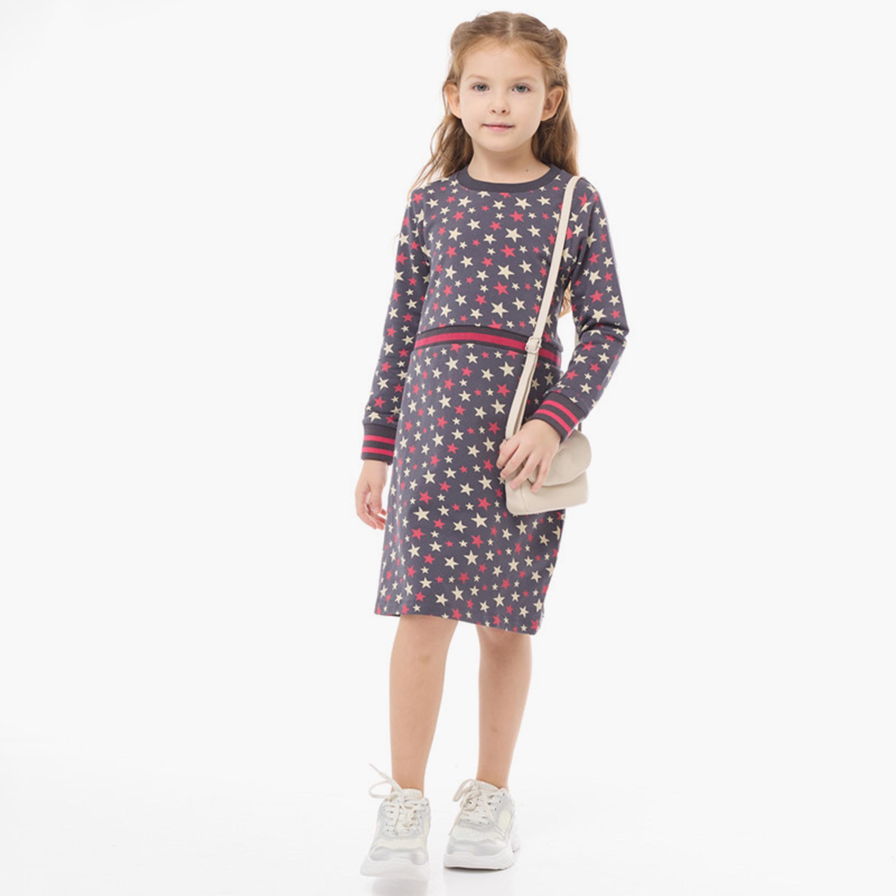 Victor and Jane Printed Long Sleeves Dress-girls-clothing-dressesandjumpsuits-image-1