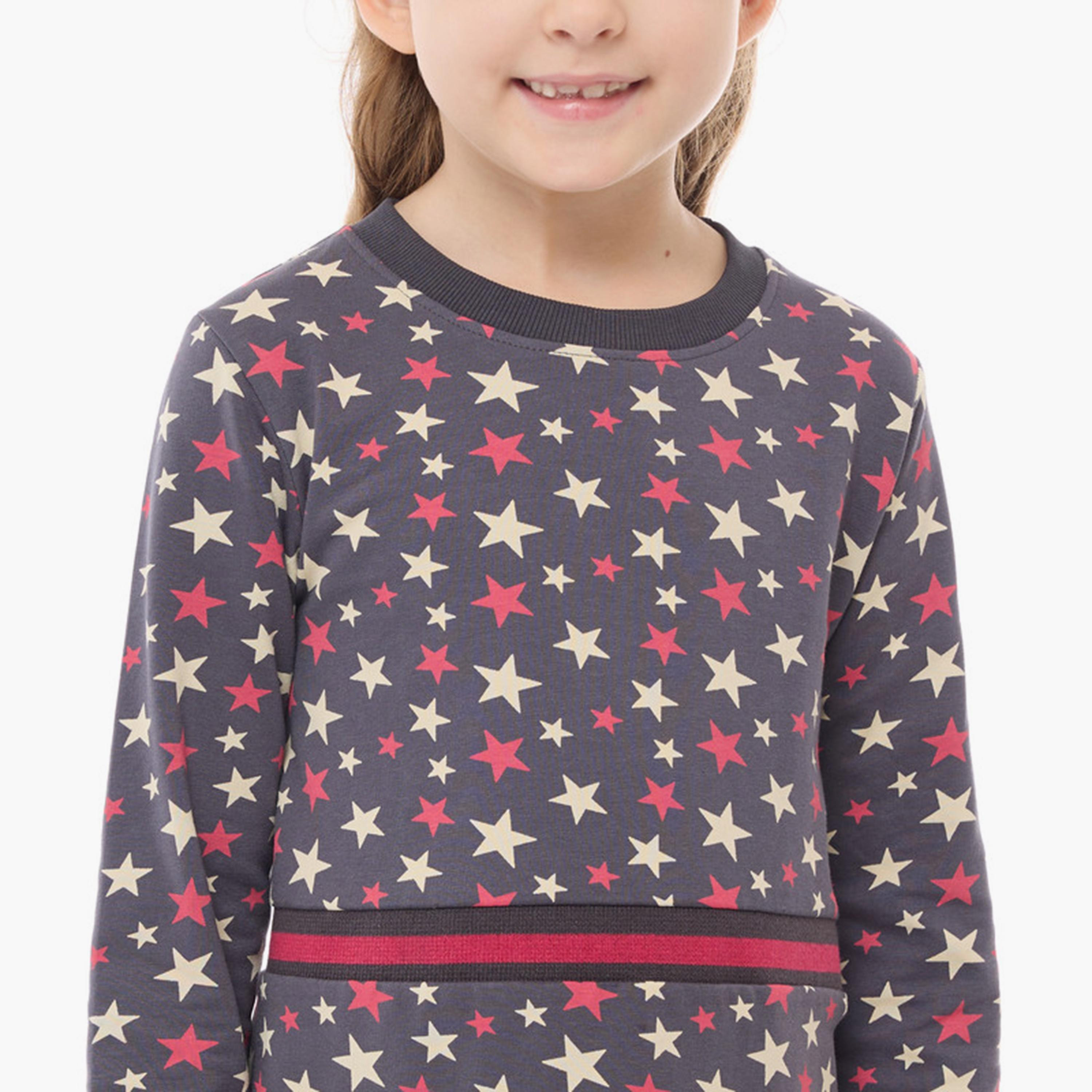 فستان مطبوع fأكمام طويلة من فيكتور اند جين-girls-clothing-dressesandjumpsuits-image-5