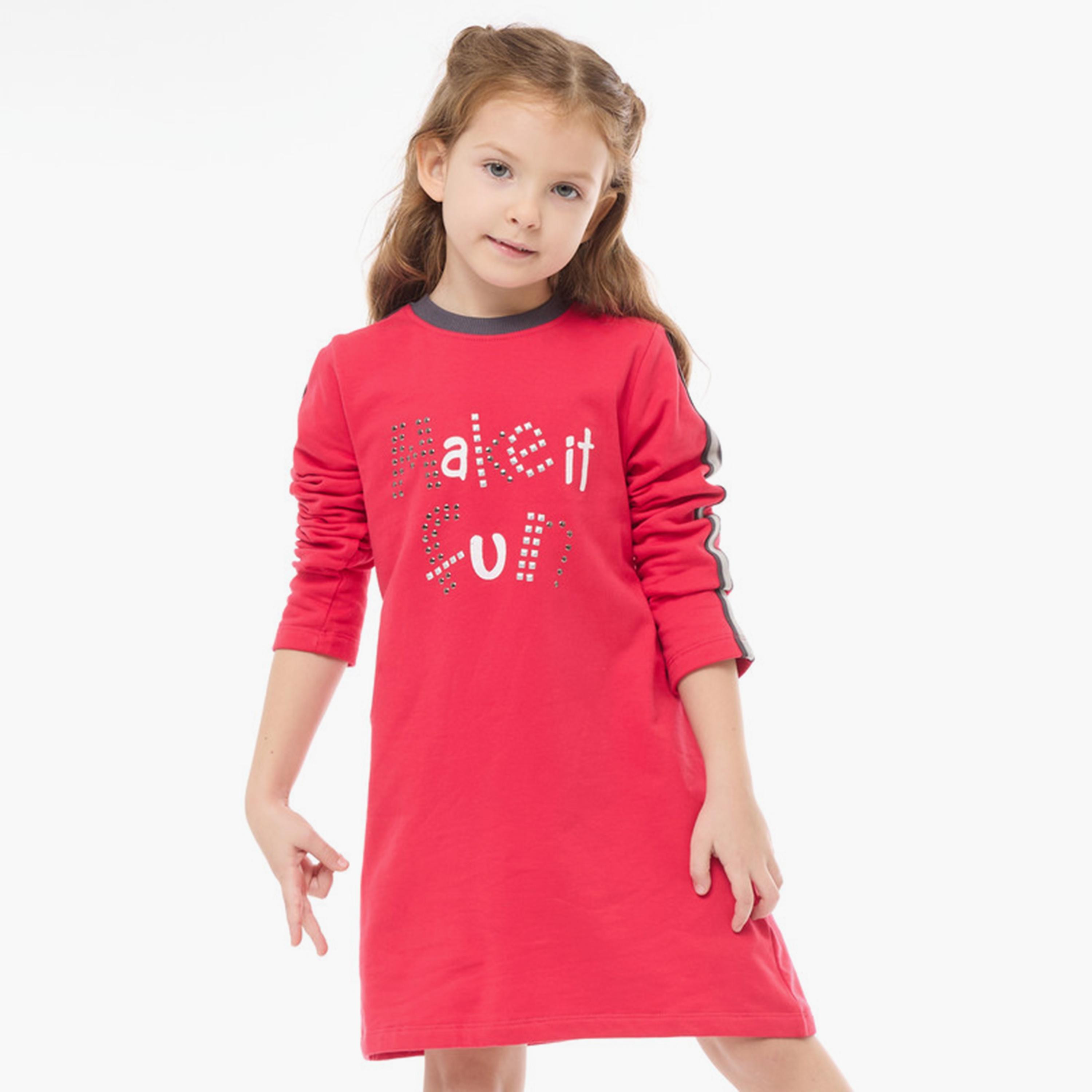 Victor and Jane Printed Long Sleeves Dress-girls-clothing-dressesandjumpsuits-image-2
