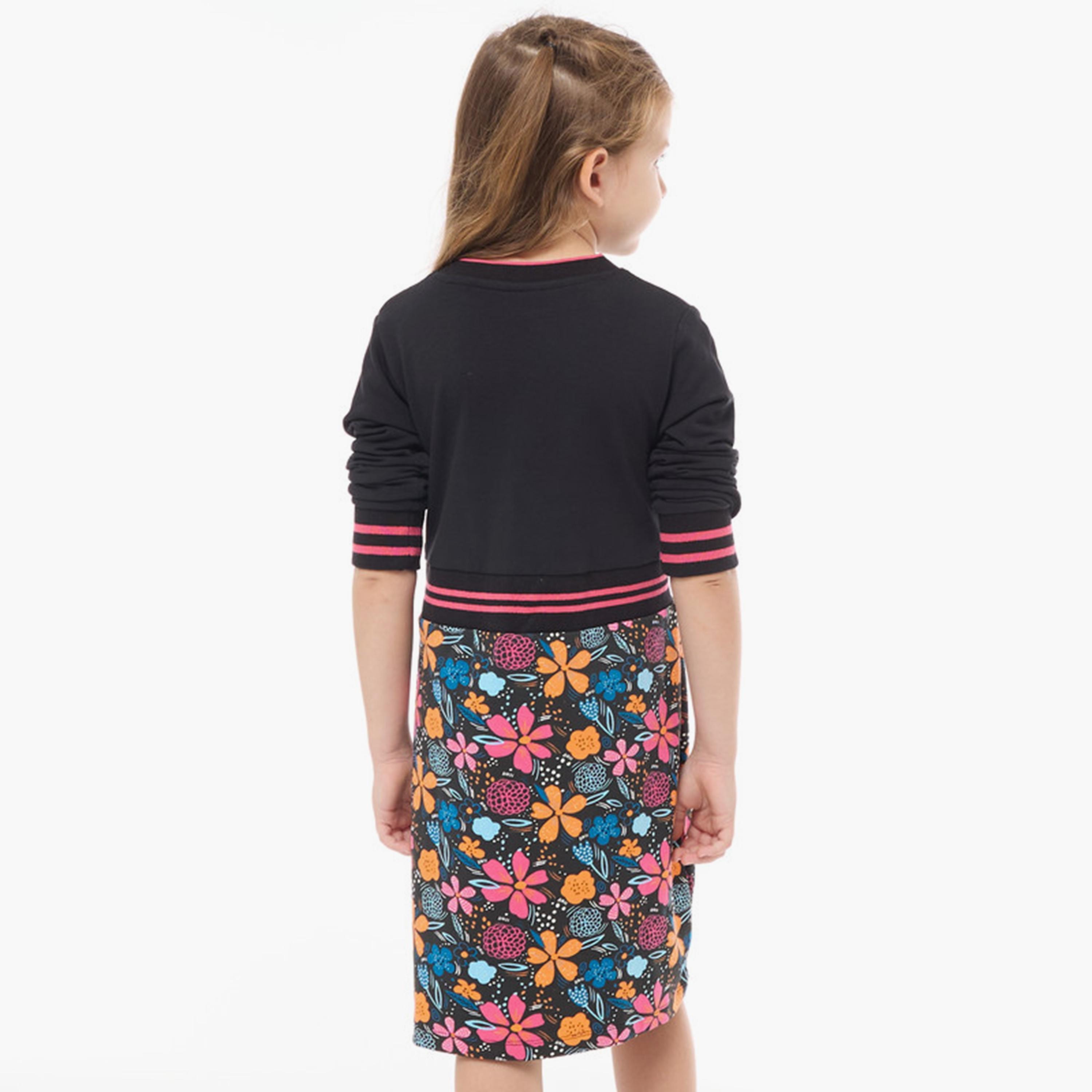 فستان مطبوع fأكمام طويلة من فيكتور اند جين-girls-clothing-dressesandjumpsuits-image-4