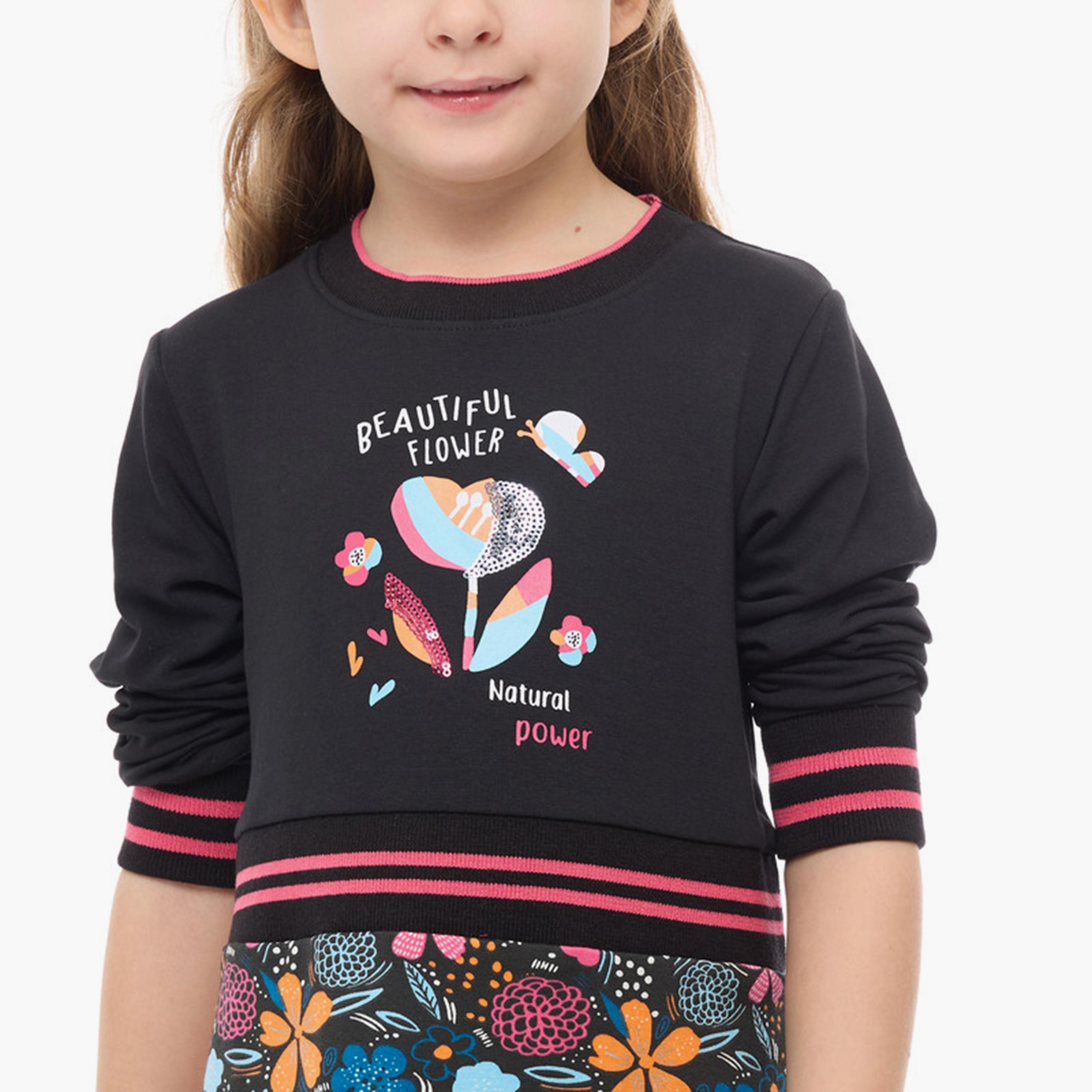 Victor and Jane Printed Long Sleeves Dress-girls-clothing-dressesandjumpsuits-image-5