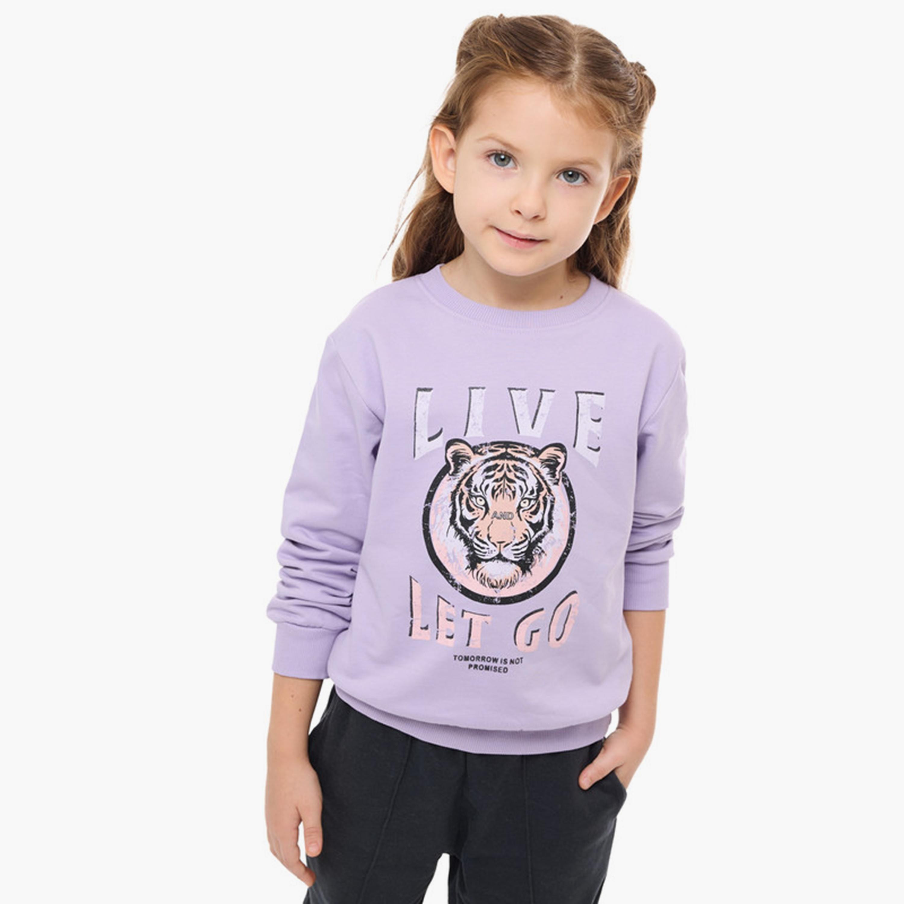 Victor and Jane Printed Long Sleeves Sweatshirt-cpbaby-clothing-girls-winterwear-sweatshirts-image-1