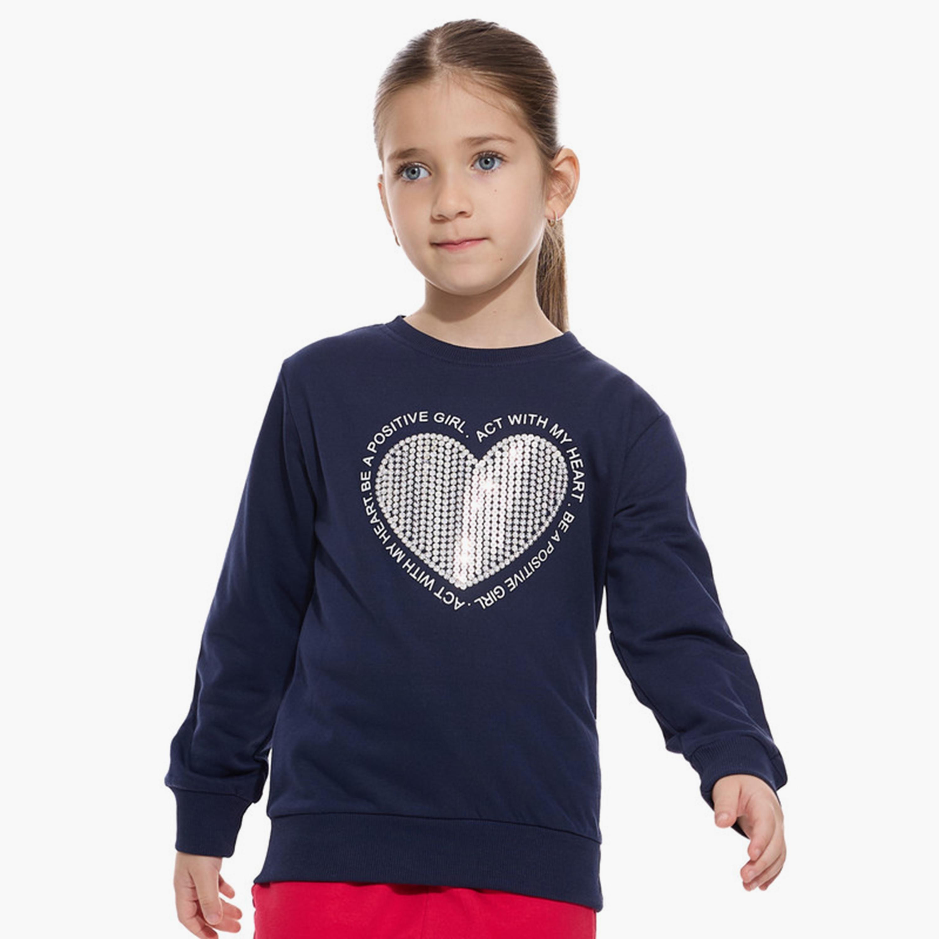 Victor and Jane Printed Long Sleeves Sweatshirt-girls-clothing-winterwear-sweatshirts-image-1