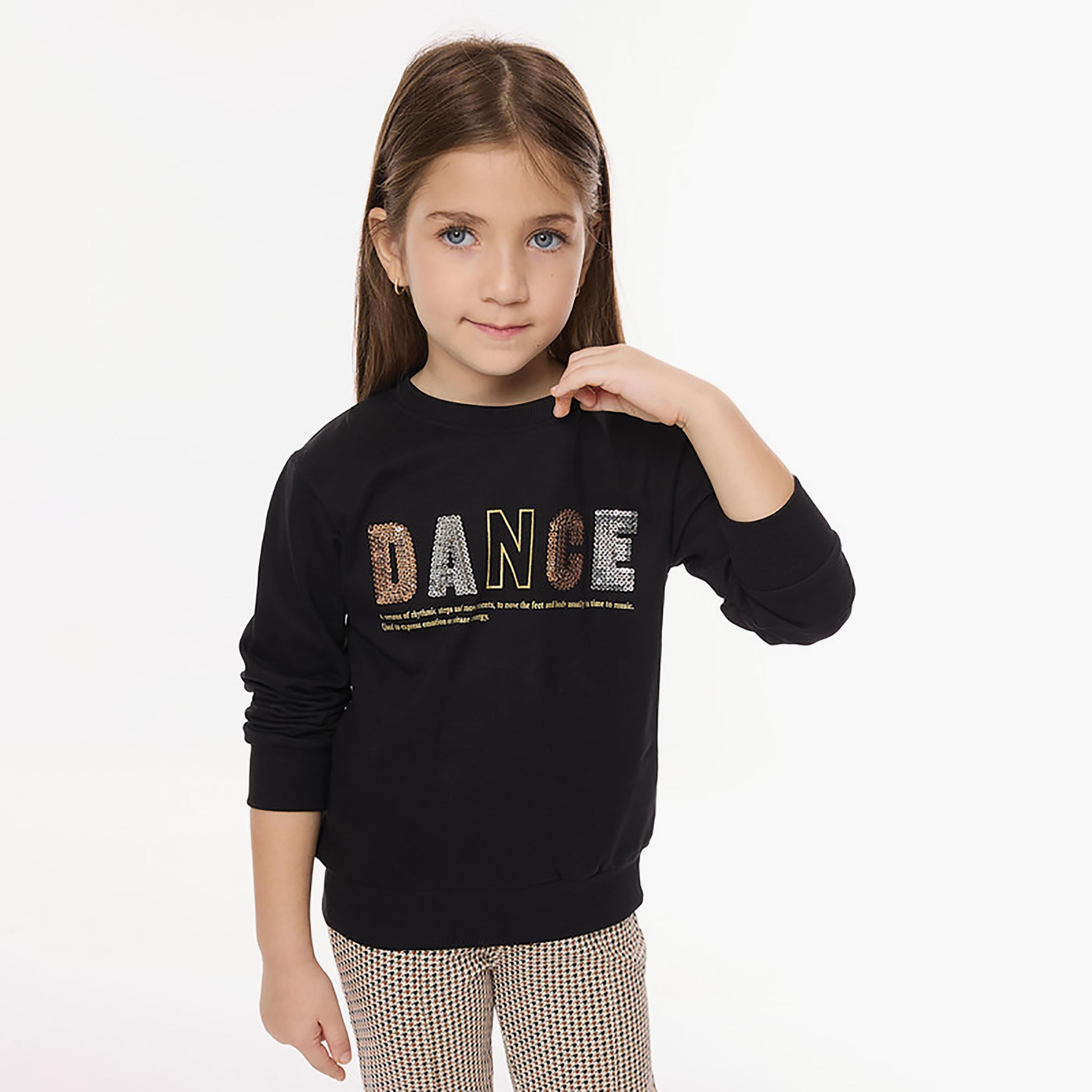سويت شيرت بأكمام طويلة ومزين من فيكتور اند جين-cpbaby-clothing-girls-winterwear-sweatshirts-image-1