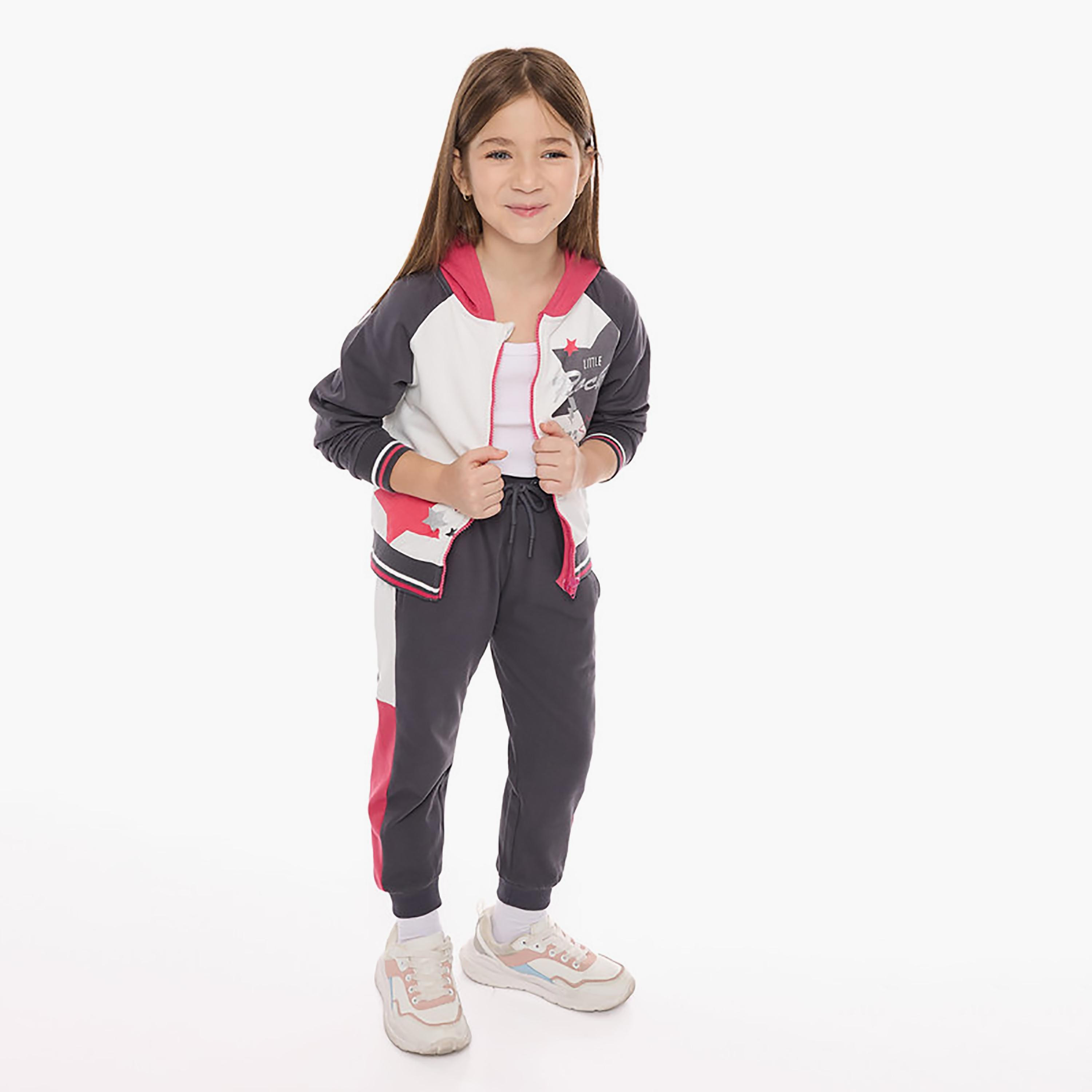 Victor and Jane 2-Piece Printed Long Sleeves Jacket with Joggers-cpbaby-clothing-girls-clothessets-image-2