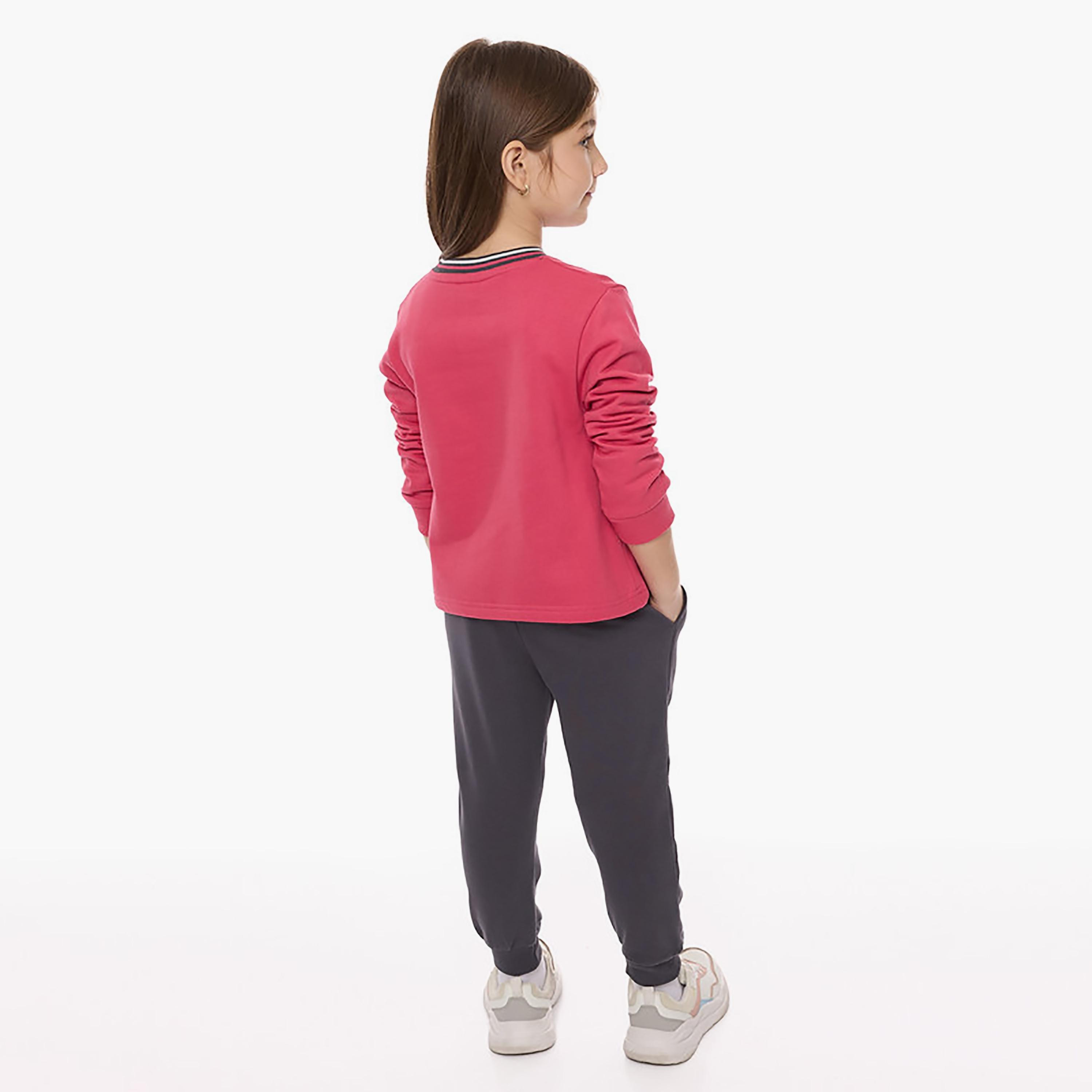 Victor and Jane 2-Piece Printed Long Sleeves T-Shirt with Joggers-cpbaby-clothing-girls-clothessets-image-3