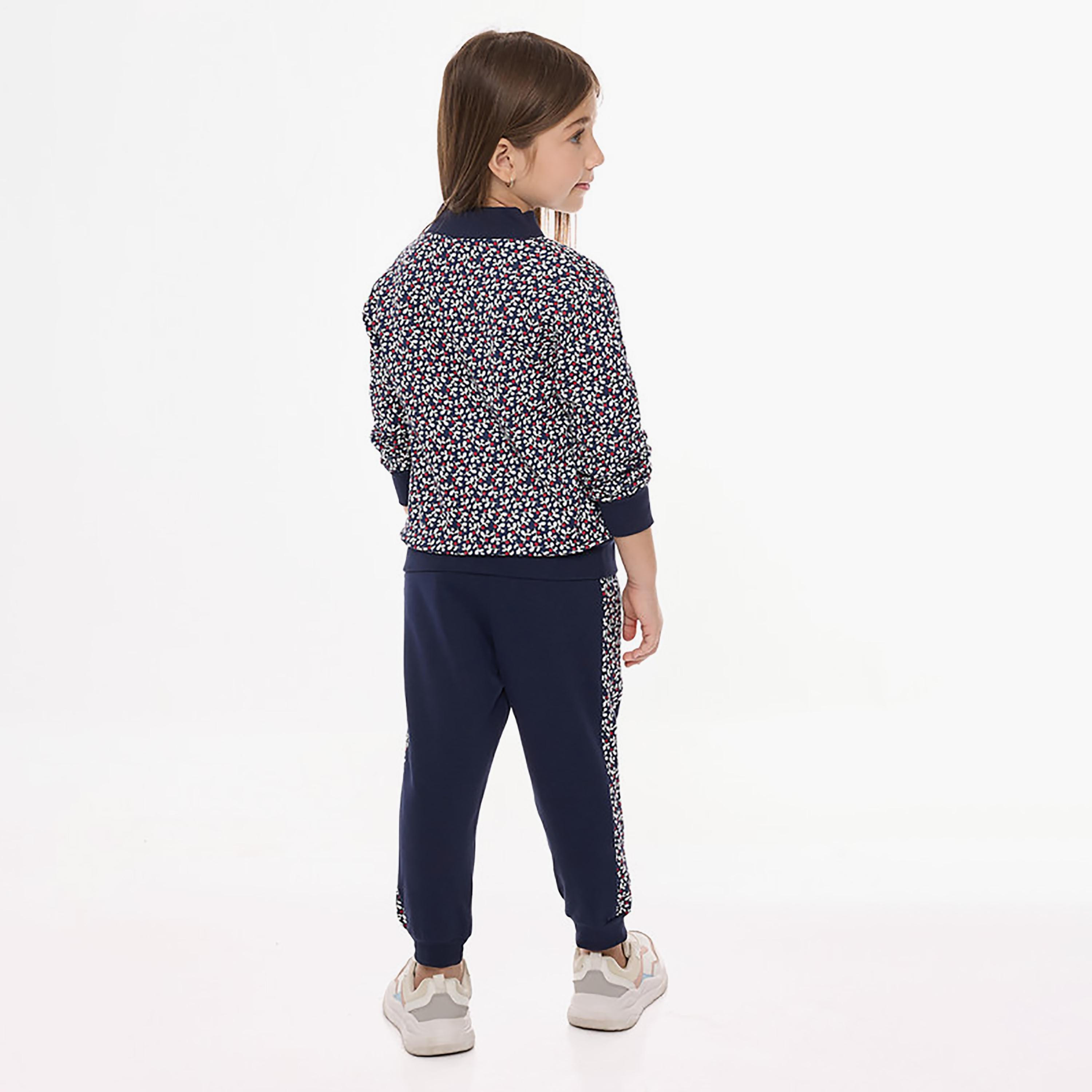 جاكيت مطبوع بأكمام طويلة 3 قطع وقميص وبنطال ركض من فيكتور اند جين-girls-clothing-winterwear-setsandcoords-image-4