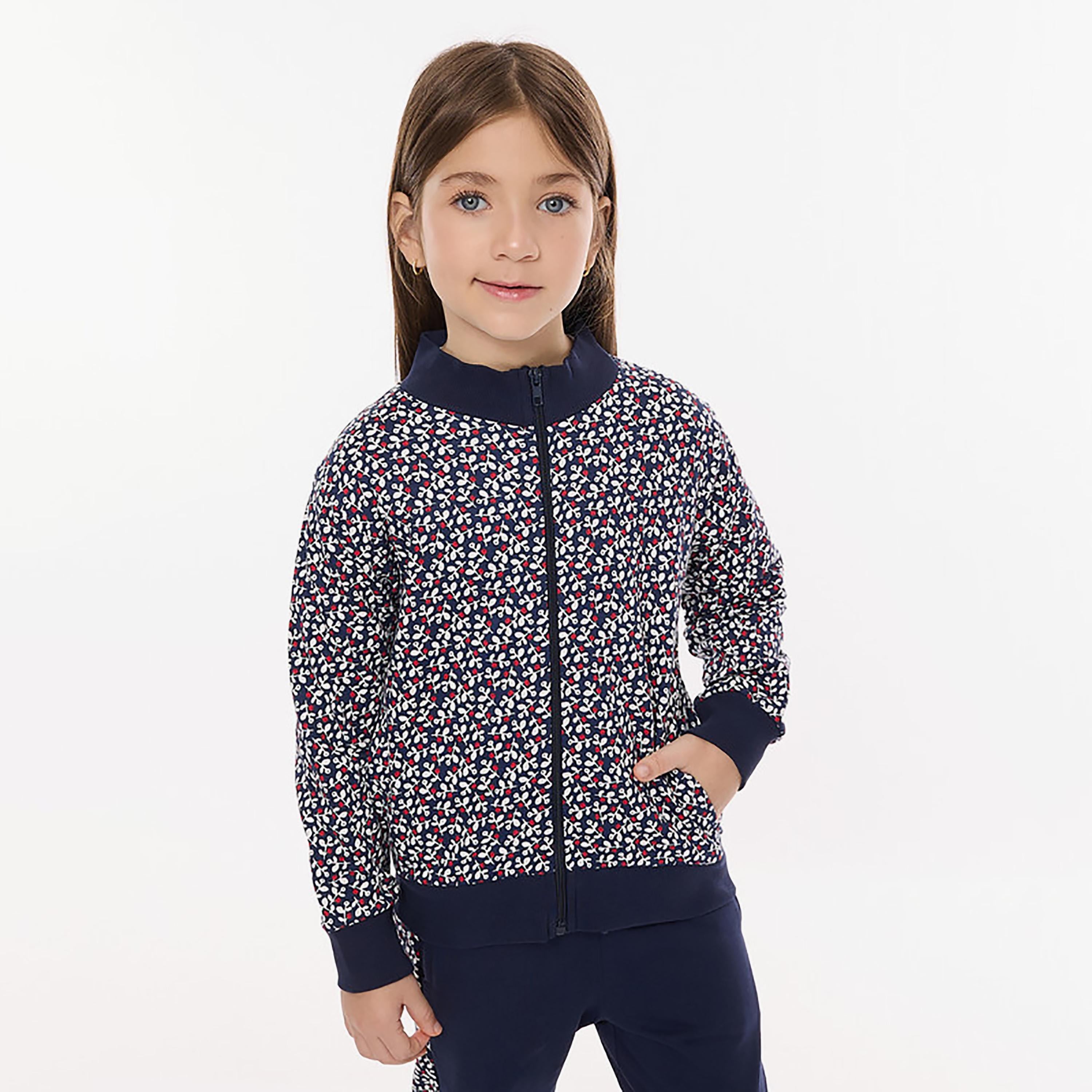 جاكيت مطبوع بأكمام طويلة 3 قطع وقميص وبنطال ركض من فيكتور اند جين-girls-clothing-winterwear-setsandcoords-image-5