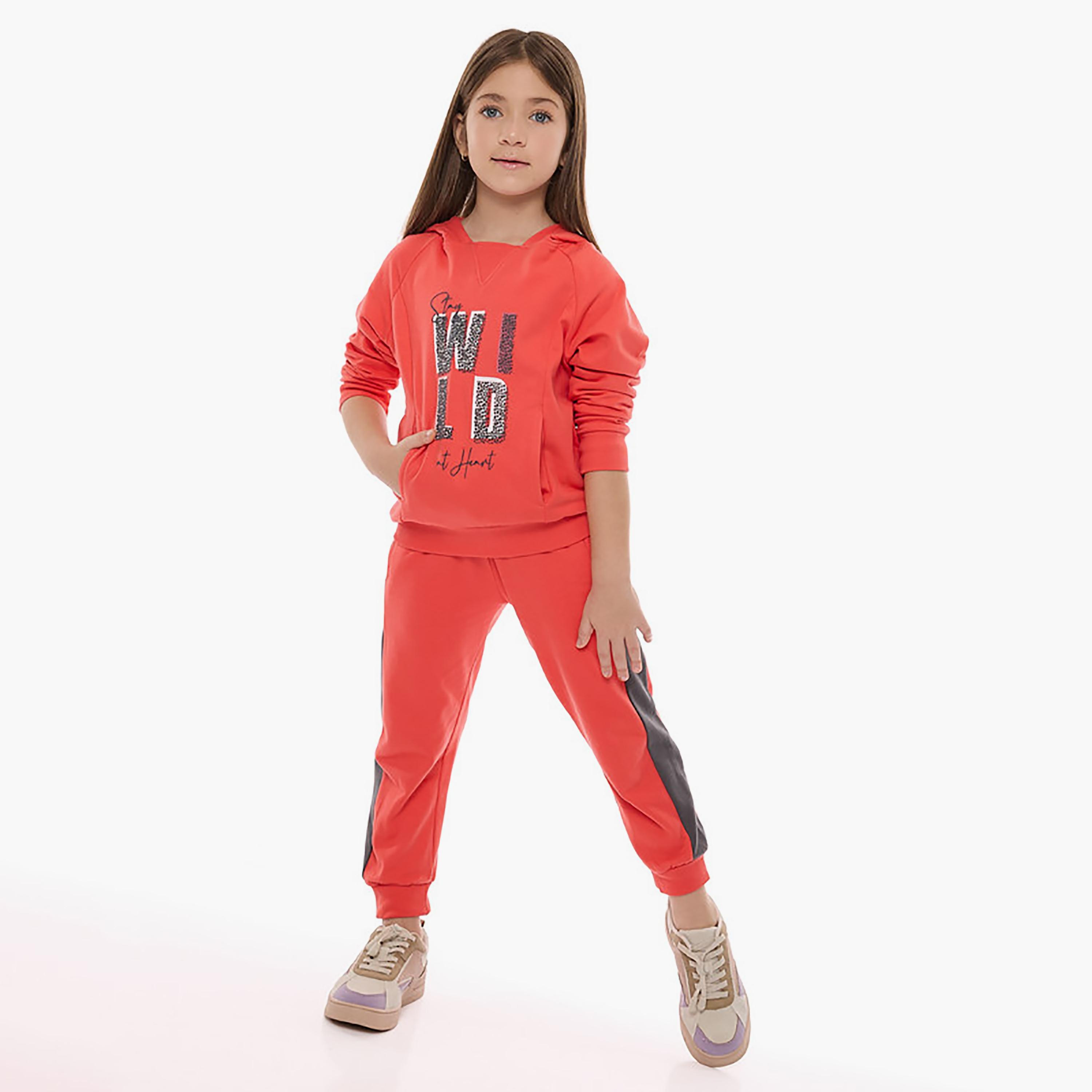 Victor and Jane 2-Piece Printed Long Sleeves Hoodie with Joggers-baby-girls-clothing-setsandcoords-image-1