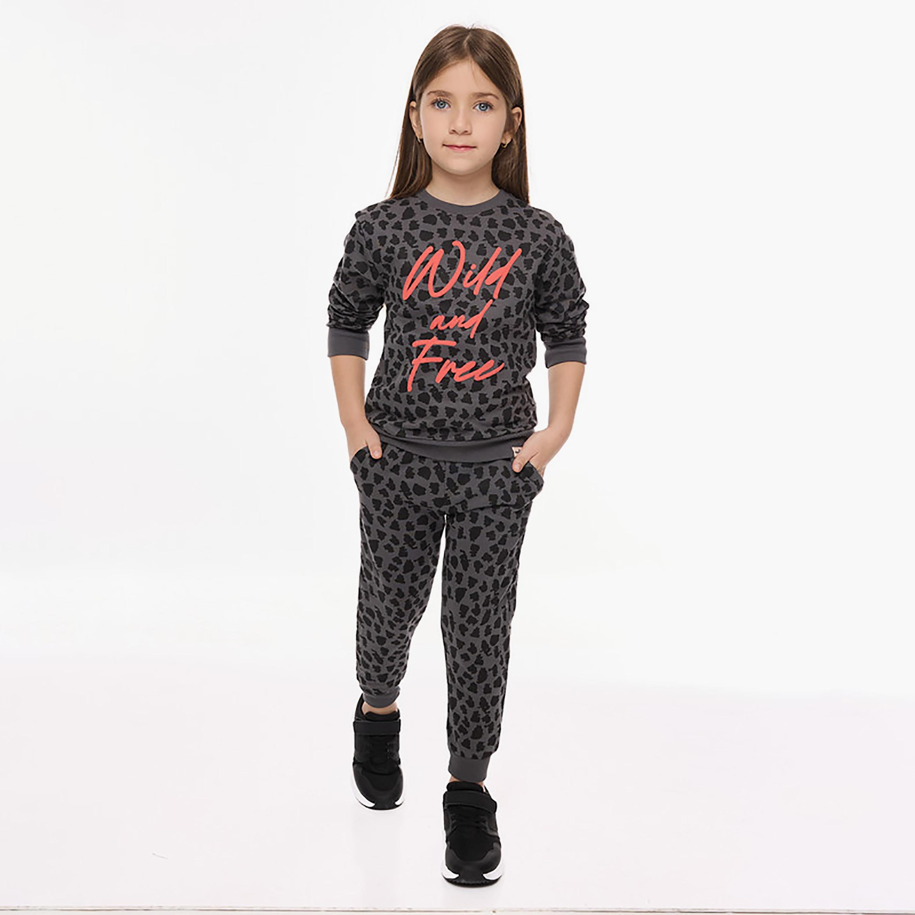 Victor and Jane 2-Piece Printed Long Sleeves Sweatshirt with Joggers-cpbaby-clothing-girls-clothessets-image-1