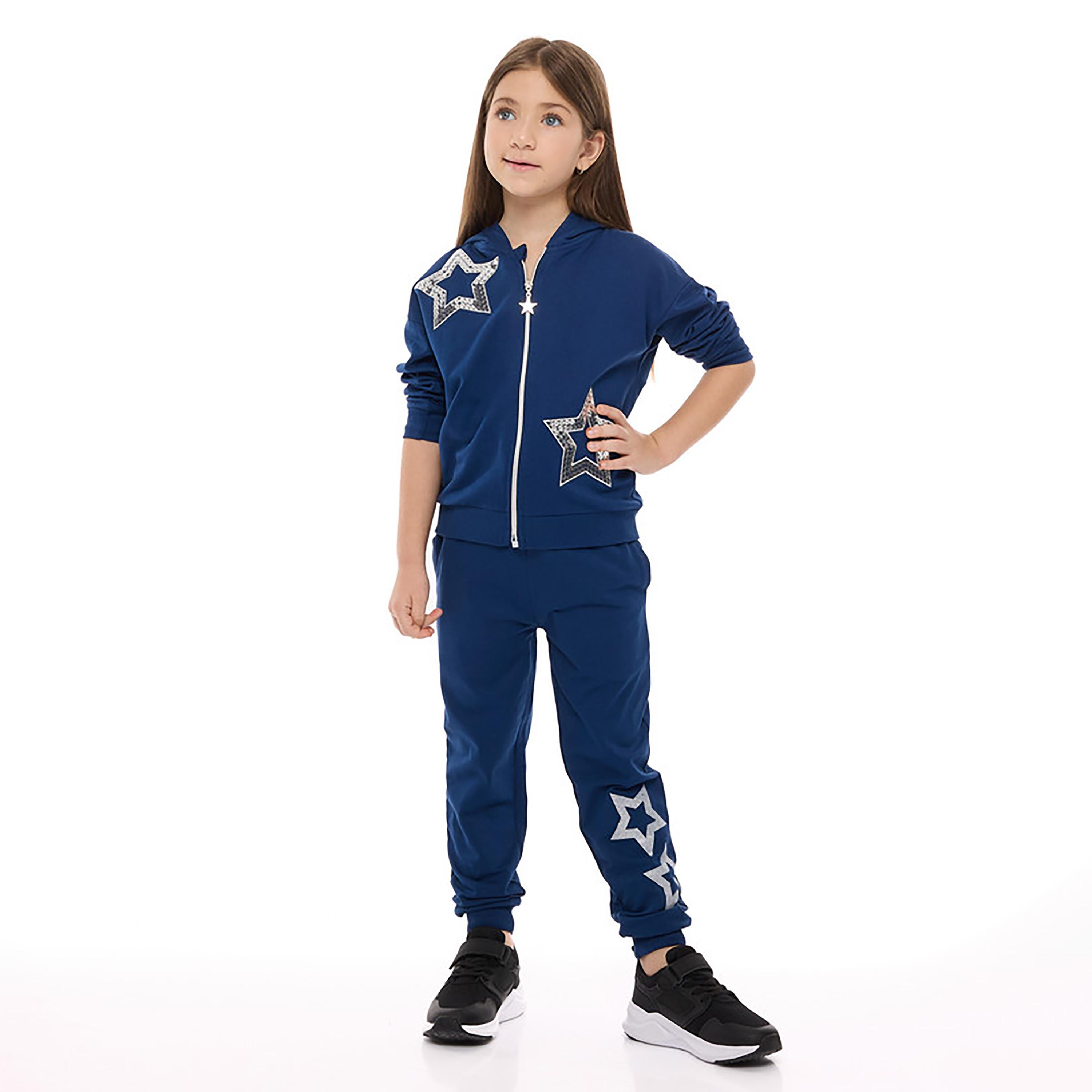 Victor and Jane 2-Piece Embellished Long Sleeves Jacket with Joggers-girls-clothing-winterwear-setsandcoords-image-1