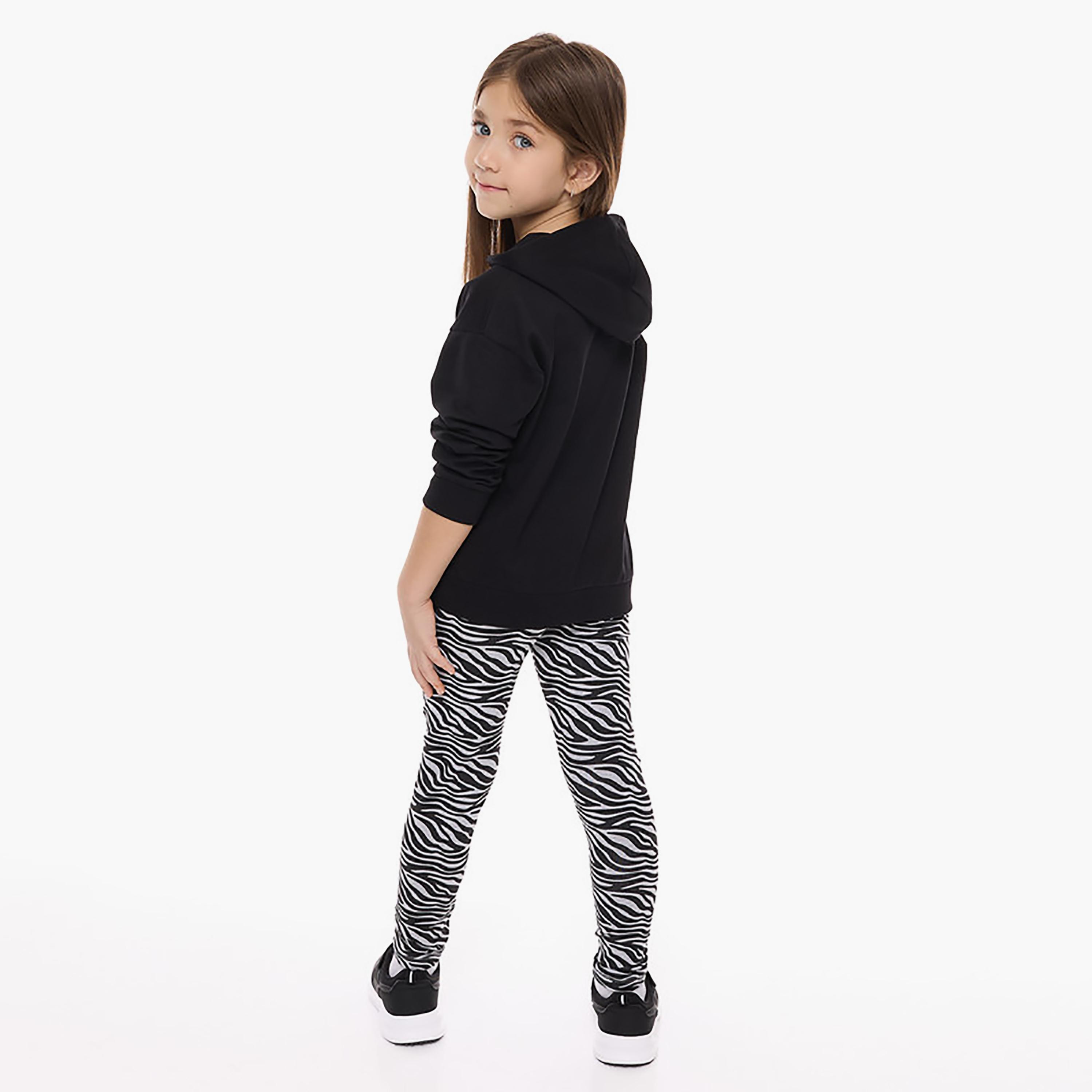 هودي بأكمام طويلة مطبوع قطعتين مع بنطال ضيق من فيكتور اند جين-cpbaby-clothing-girls-clothessets-image-3