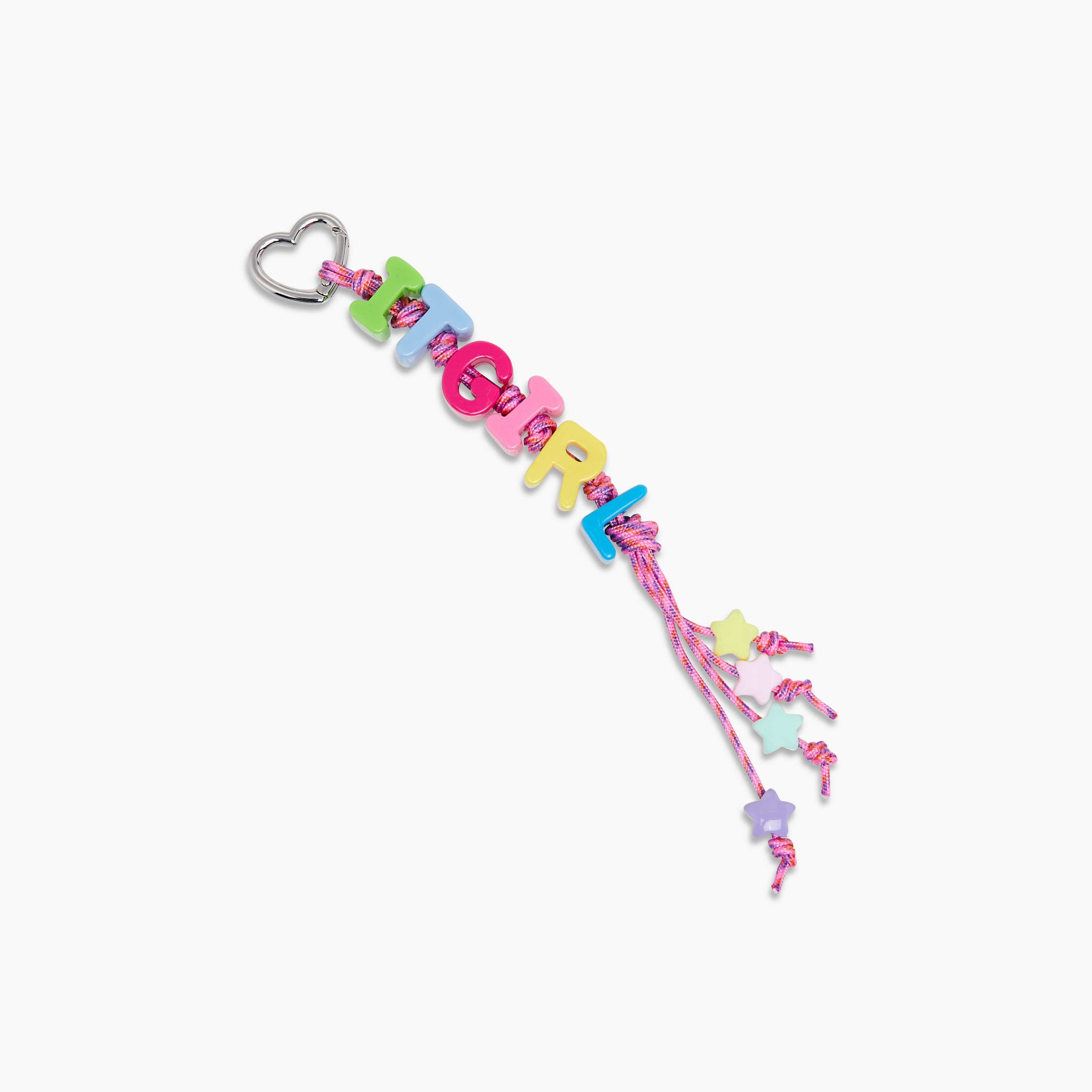 Flora Bella Letter Charm Plastic Keyring-women-clothingaccessories-novelties-image-2