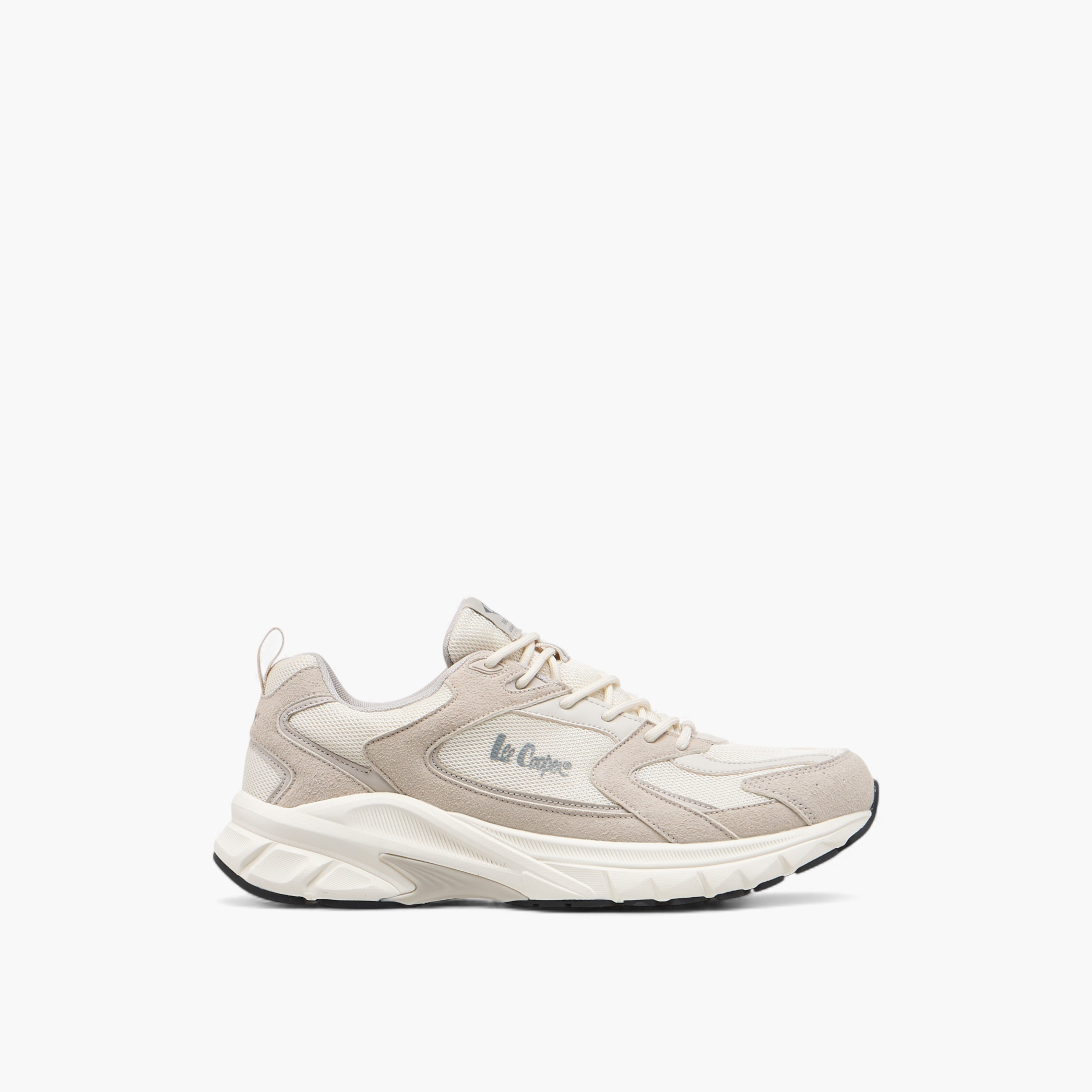 Lee Cooper Men's Panelled Lace-Up Sports Shoes with Pull Tab-men-shoes-sneakers-image-3
