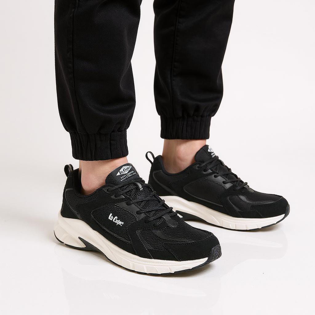 Lee Cooper Men's Panelled Lace-Up Sports Shoes with Pull Tab-men-shoes-sneakers-image-2