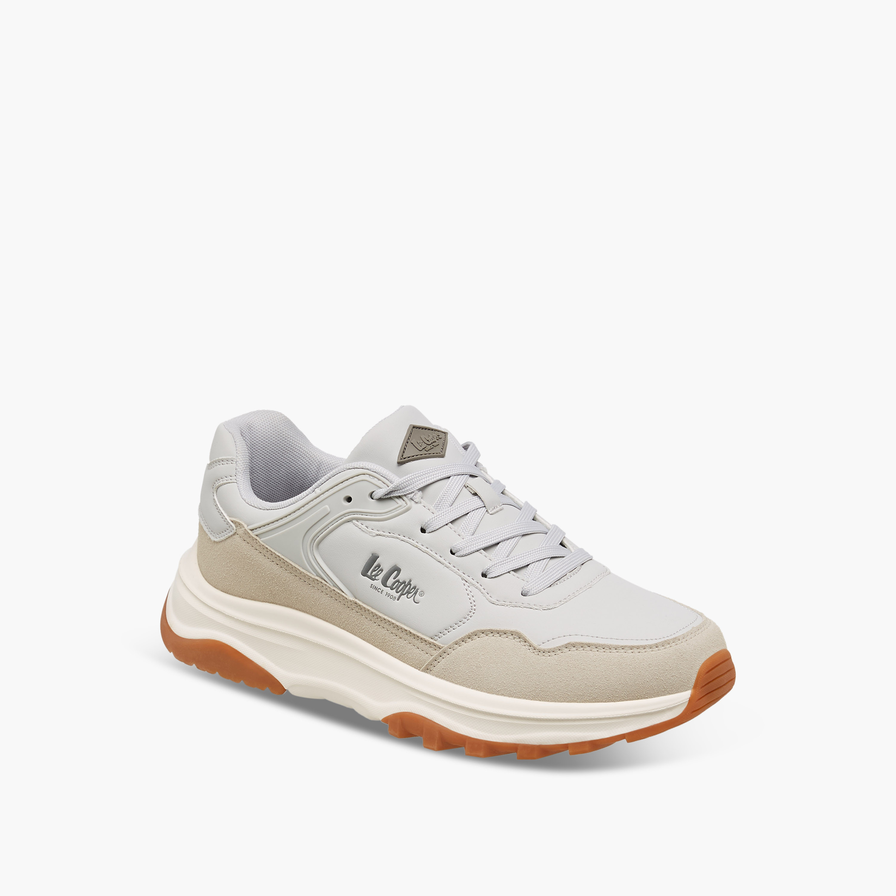 Lee Cooper Men's Colourblock Lace-Up Sneakers-men-shoes-sneakers-image-2