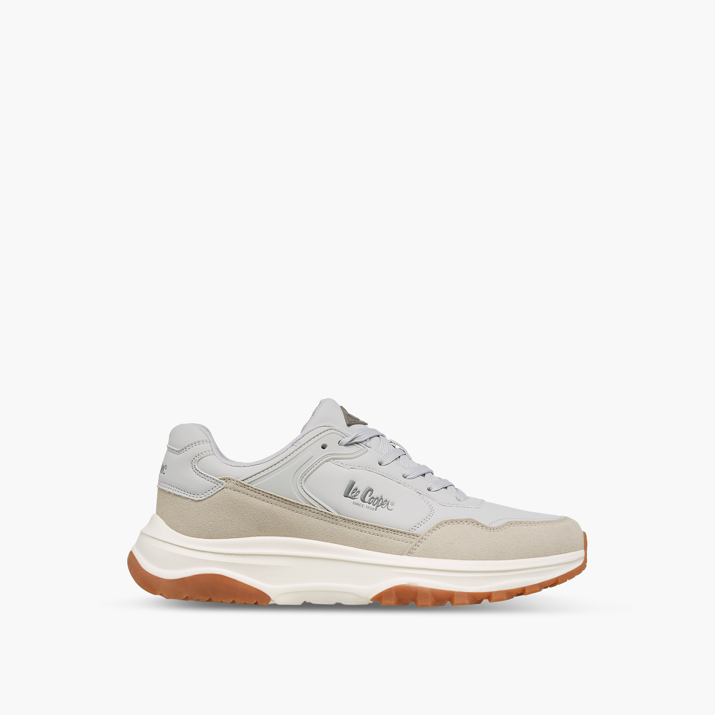 Lee Cooper Men's Colourblock Lace-Up Sneakers-men-shoes-sneakers-image-3