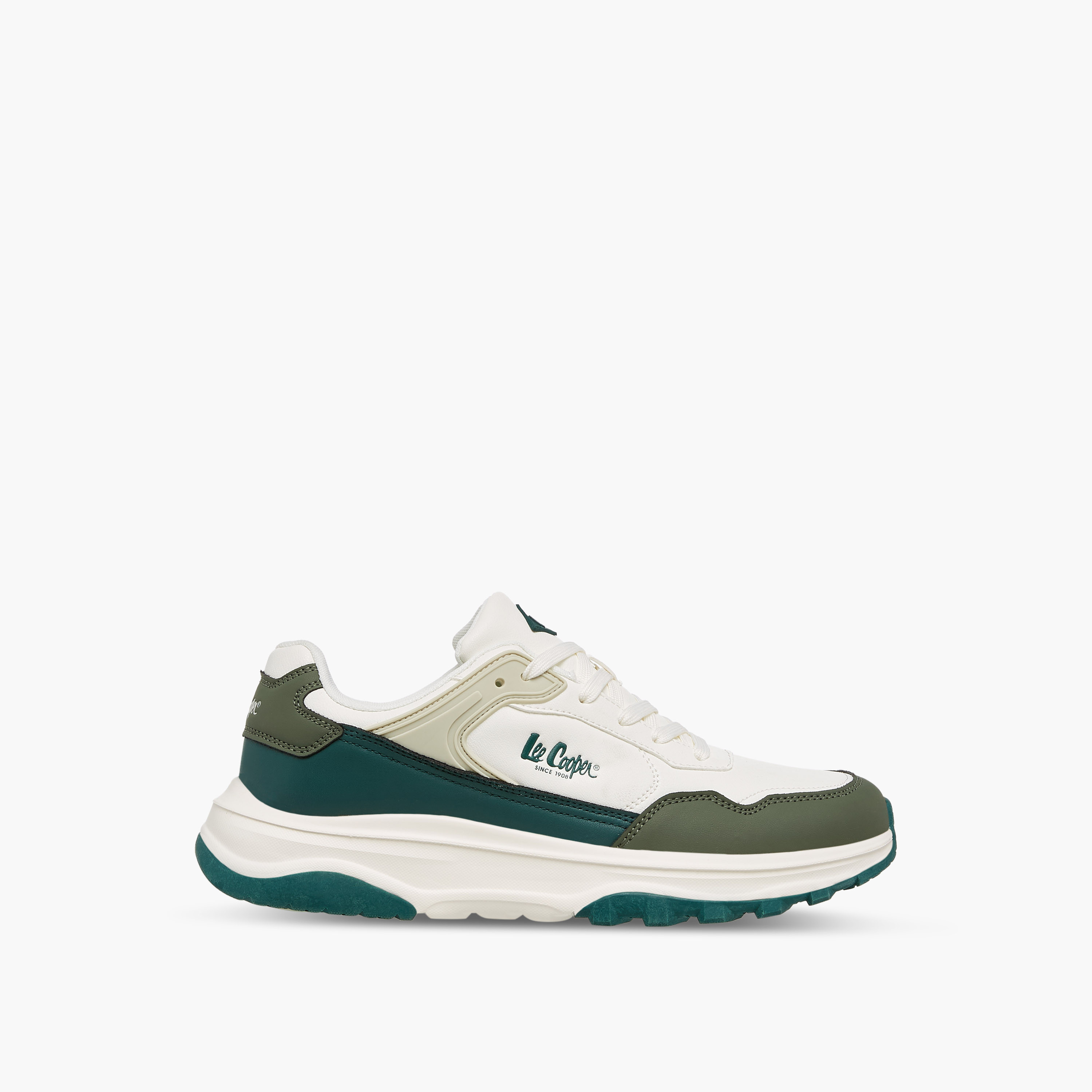 Lee Cooper Men's Colourblock Lace-Up Sneakers-men-shoes-sneakers-image-3