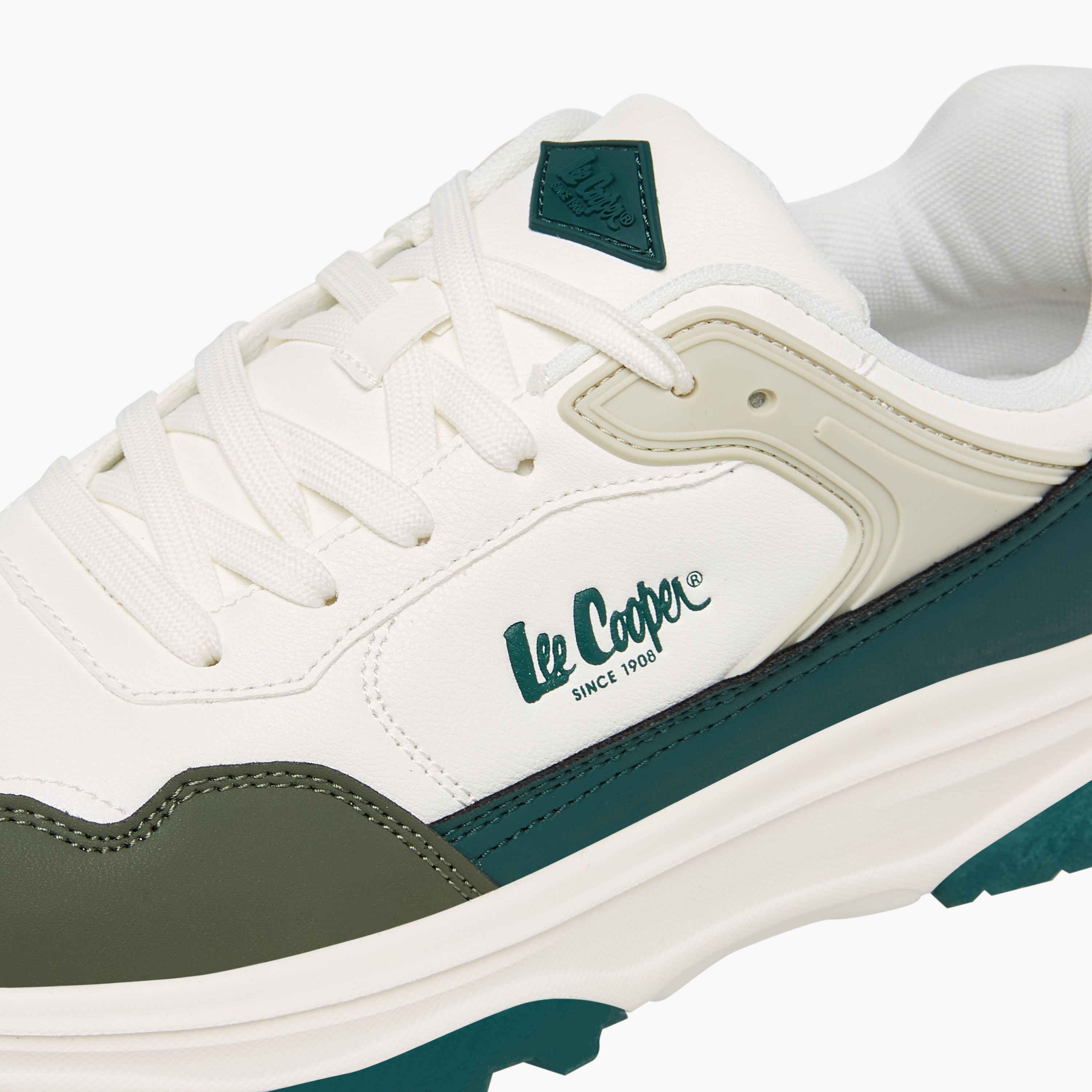 Lee Cooper Men's Colourblock Lace-Up Sneakers-men-shoes-sneakers-image-4