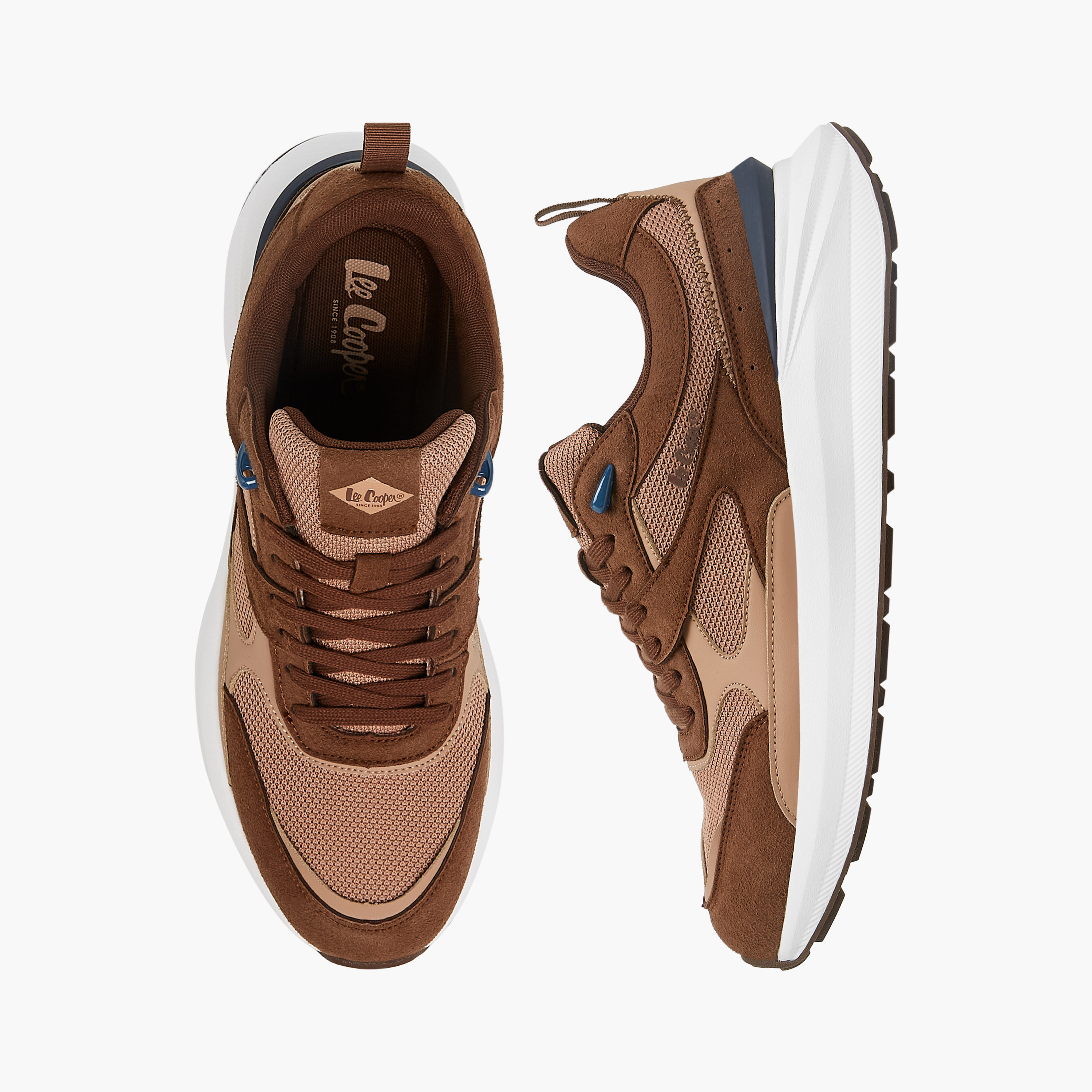 حذاء سنيكرز قوالب ملونة برباط للرجال من لي كوبر-men-shoes-sneakers-image-1