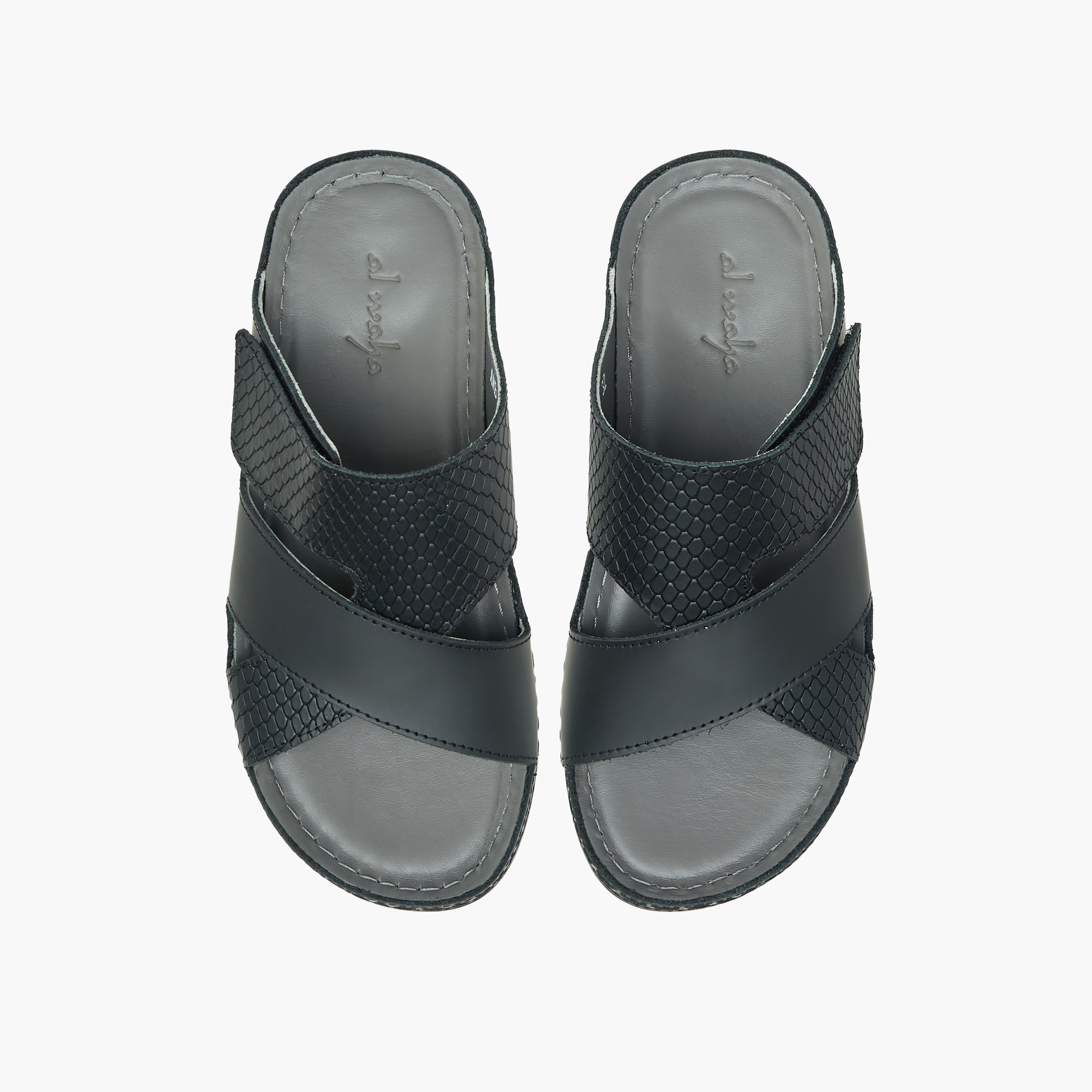 Al Waha Boys Leather Arabic Sandals-boys-shoes-sandals-image-1