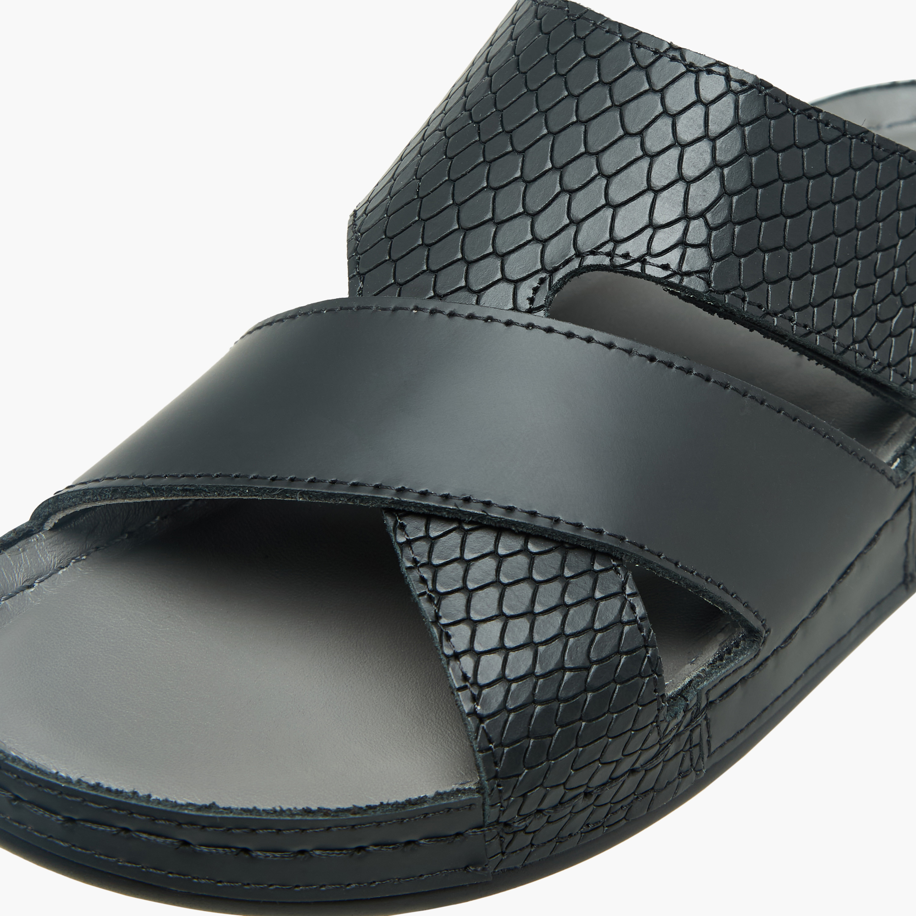 Al Waha Boys Leather Arabic Sandals-boys-shoes-sandals-image-4