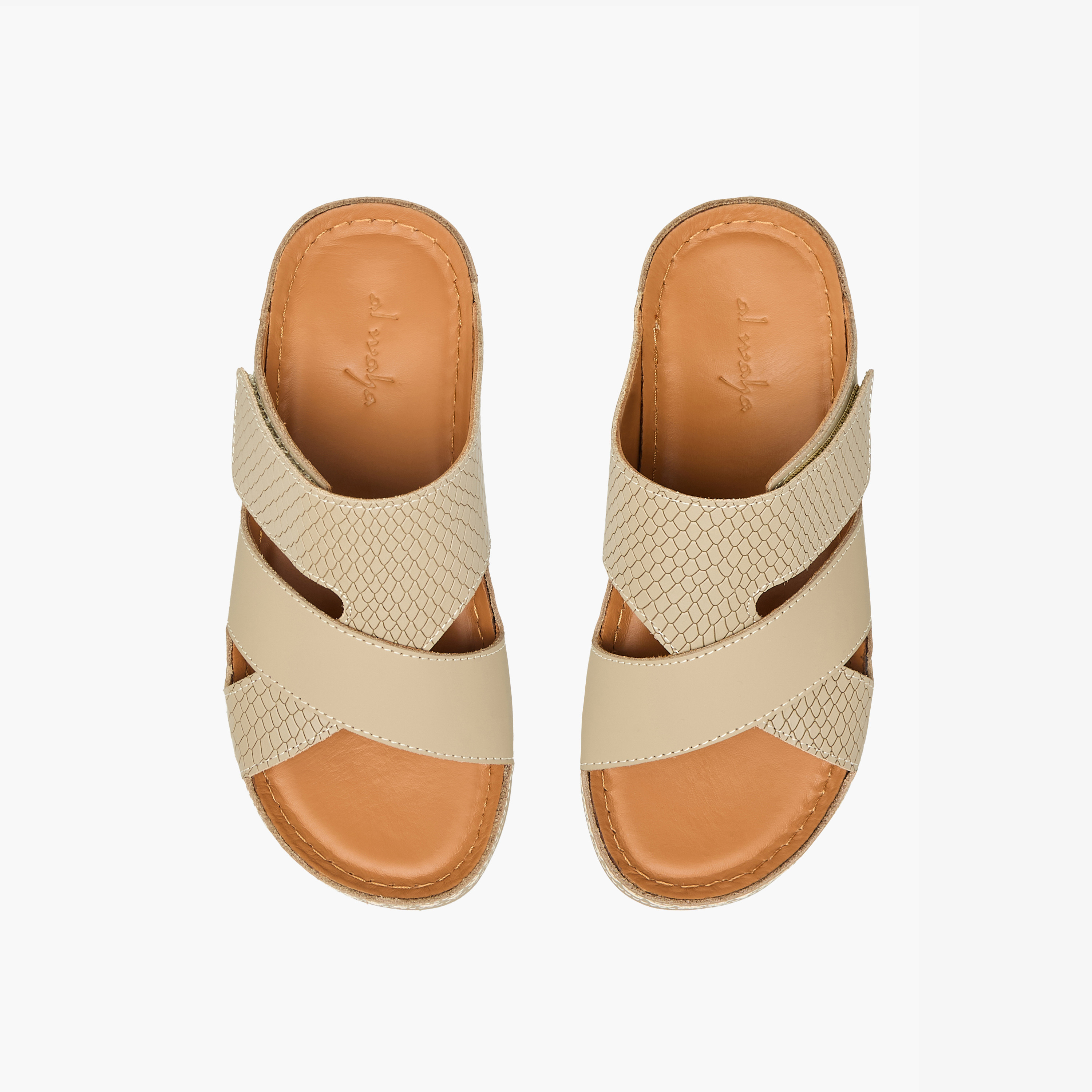 Al Waha Boys Leather Arabic Sandals-boys-shoes-sandals-image-1