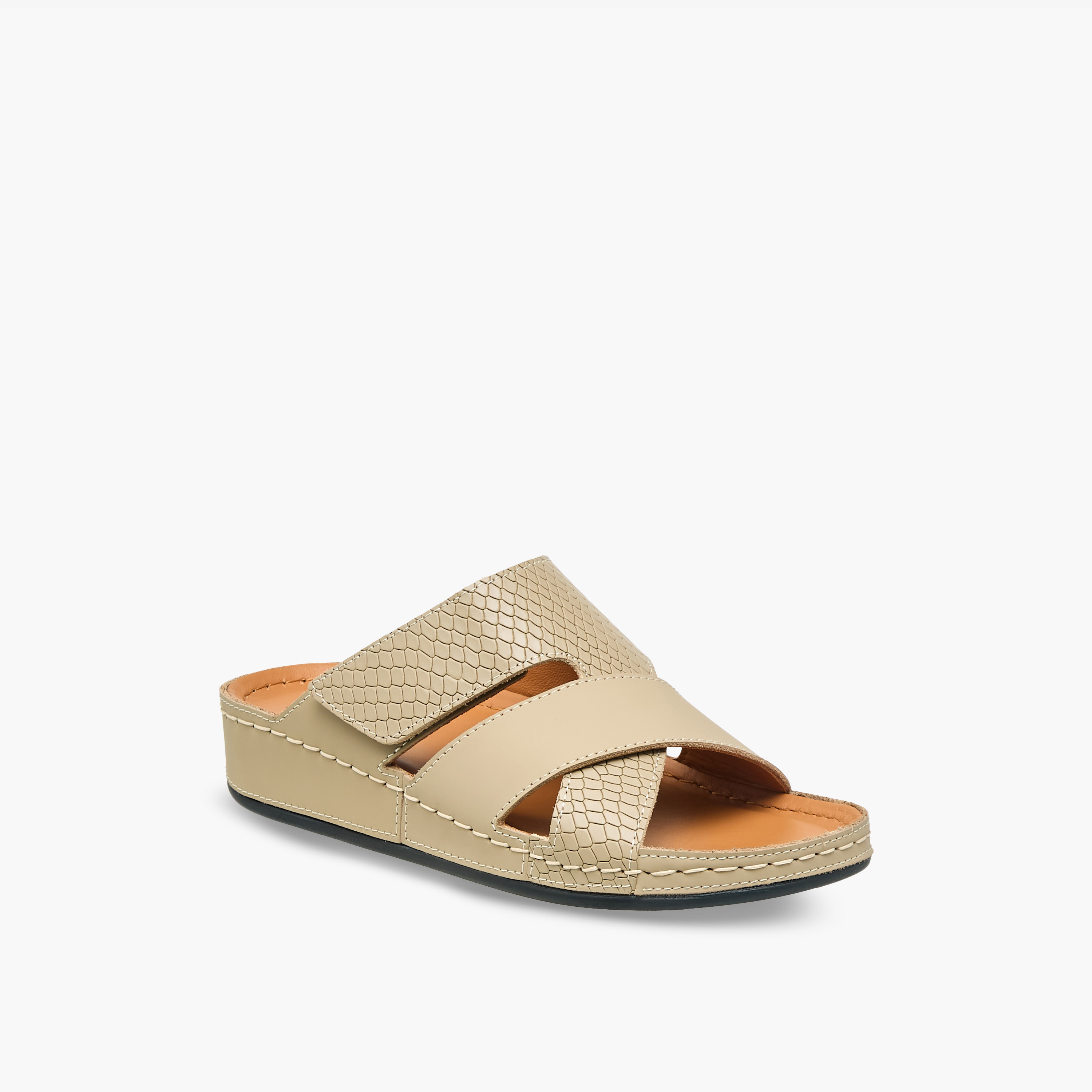 Al Waha Boys Leather Arabic Sandals-boys-shoes-sandals-image-2