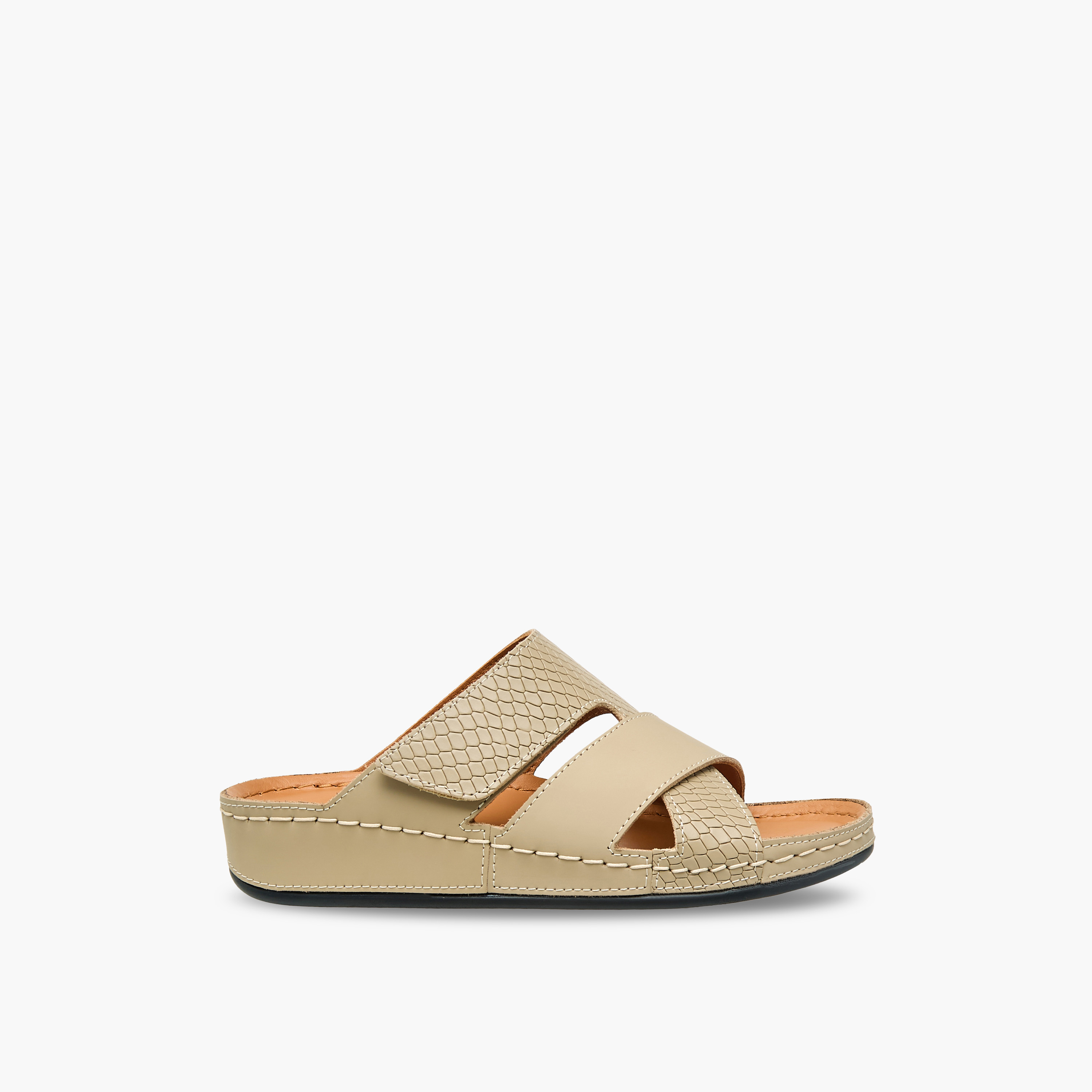 Al Waha Boys Leather Arabic Sandals-boys-shoes-sandals-image-3
