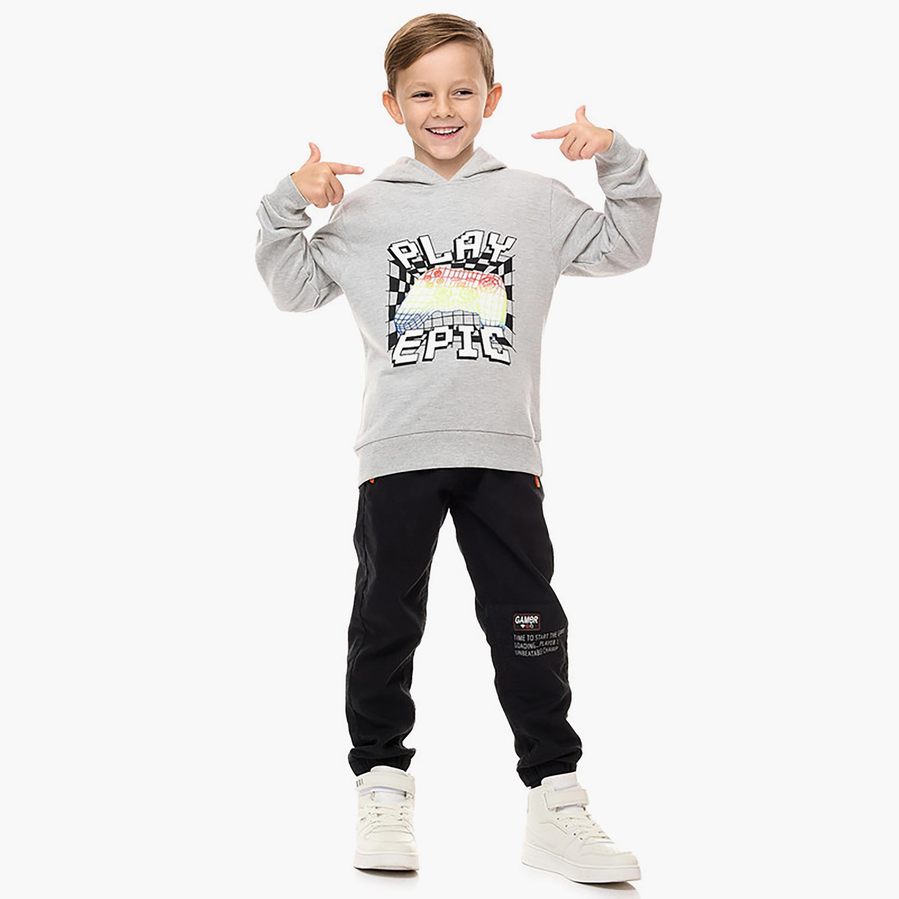 Victor and Jane Printed Long Sleeves Hoodie-boys-clothing-sweatshirts-image-2