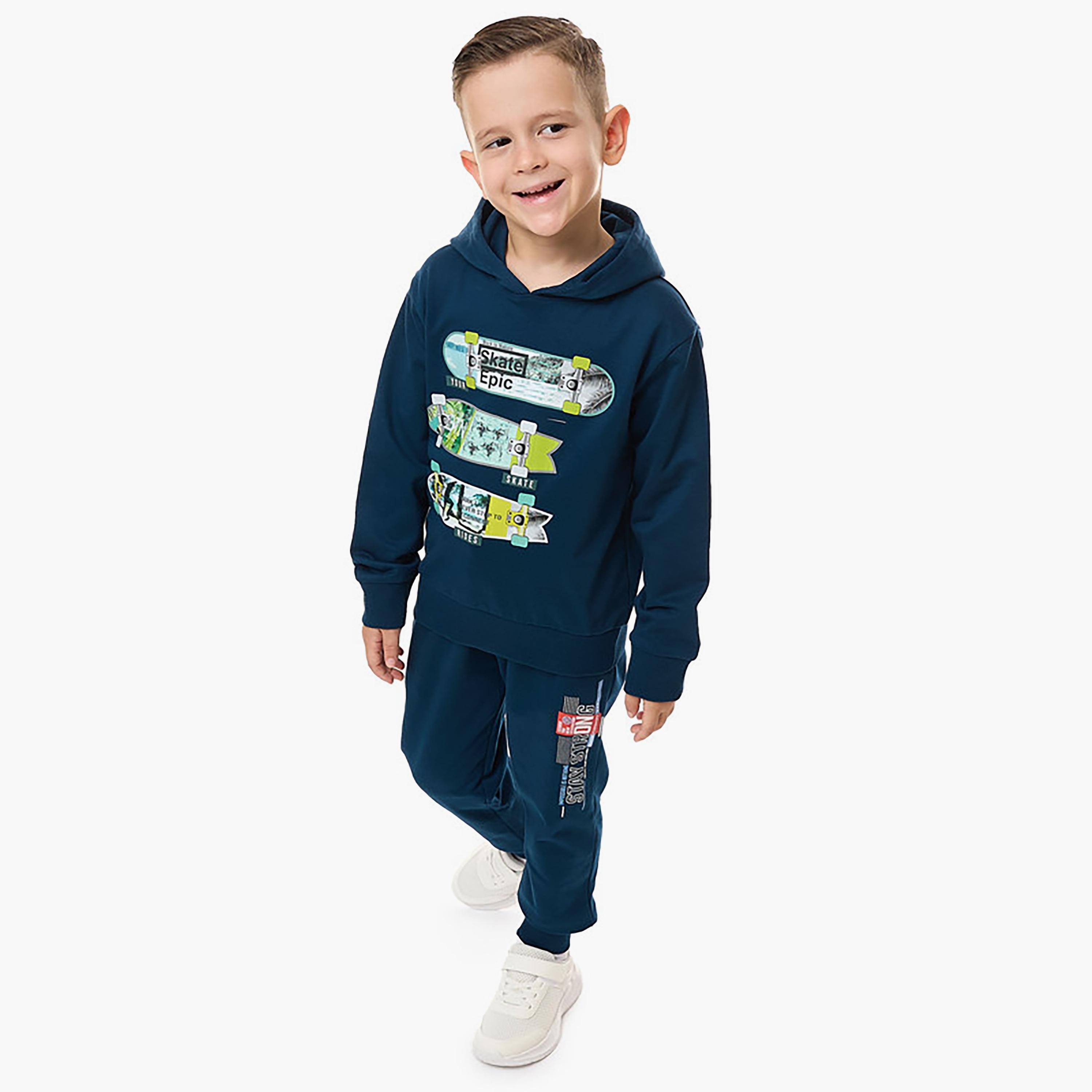 هودي بأكمام طويلة مطبوع من فيكتور اند جين-boys-clothing-sweatshirts-image-5