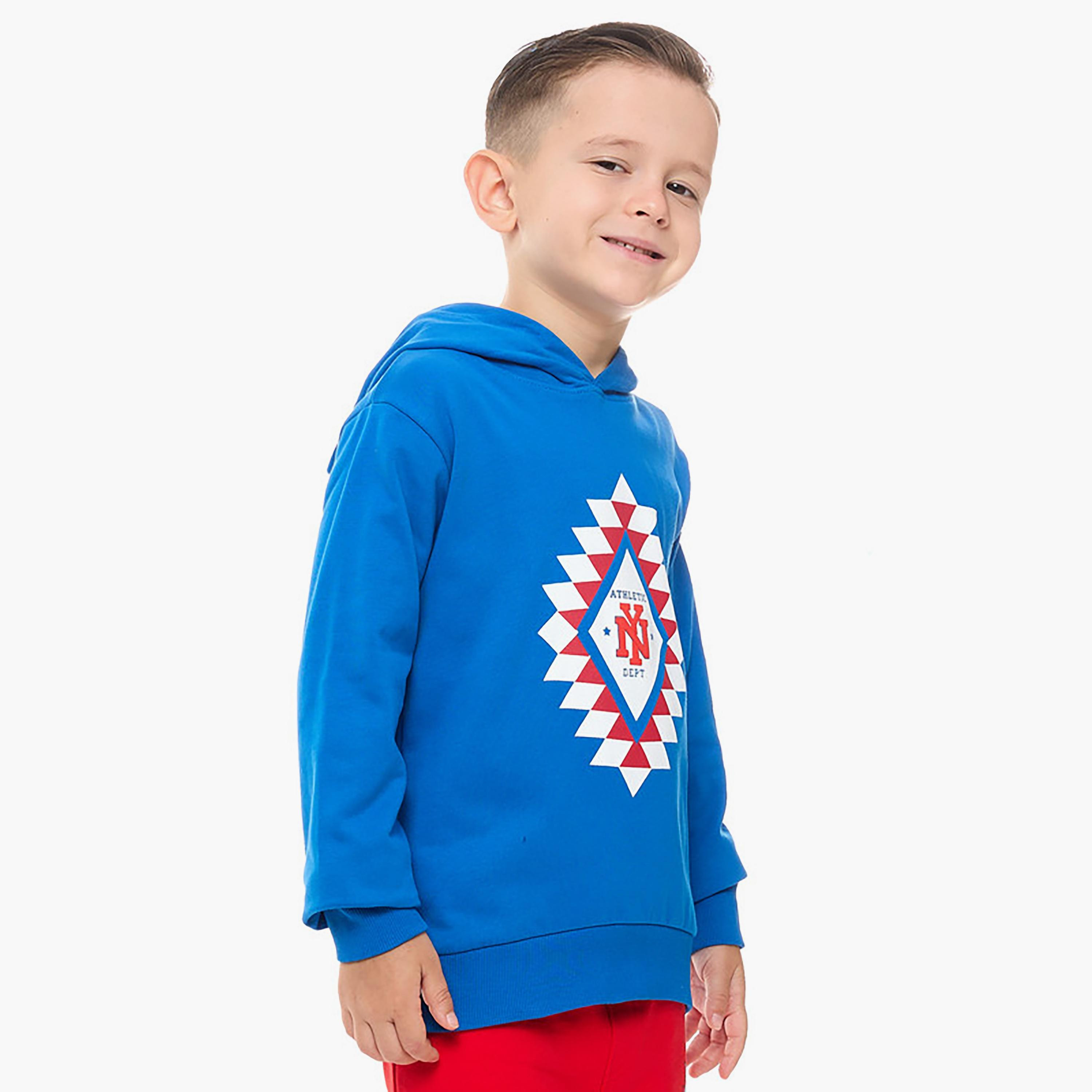 هودي بأكمام طويلة مطبوع من فيكتور اند جين-boys-clothing-sweatshirts-image-2
