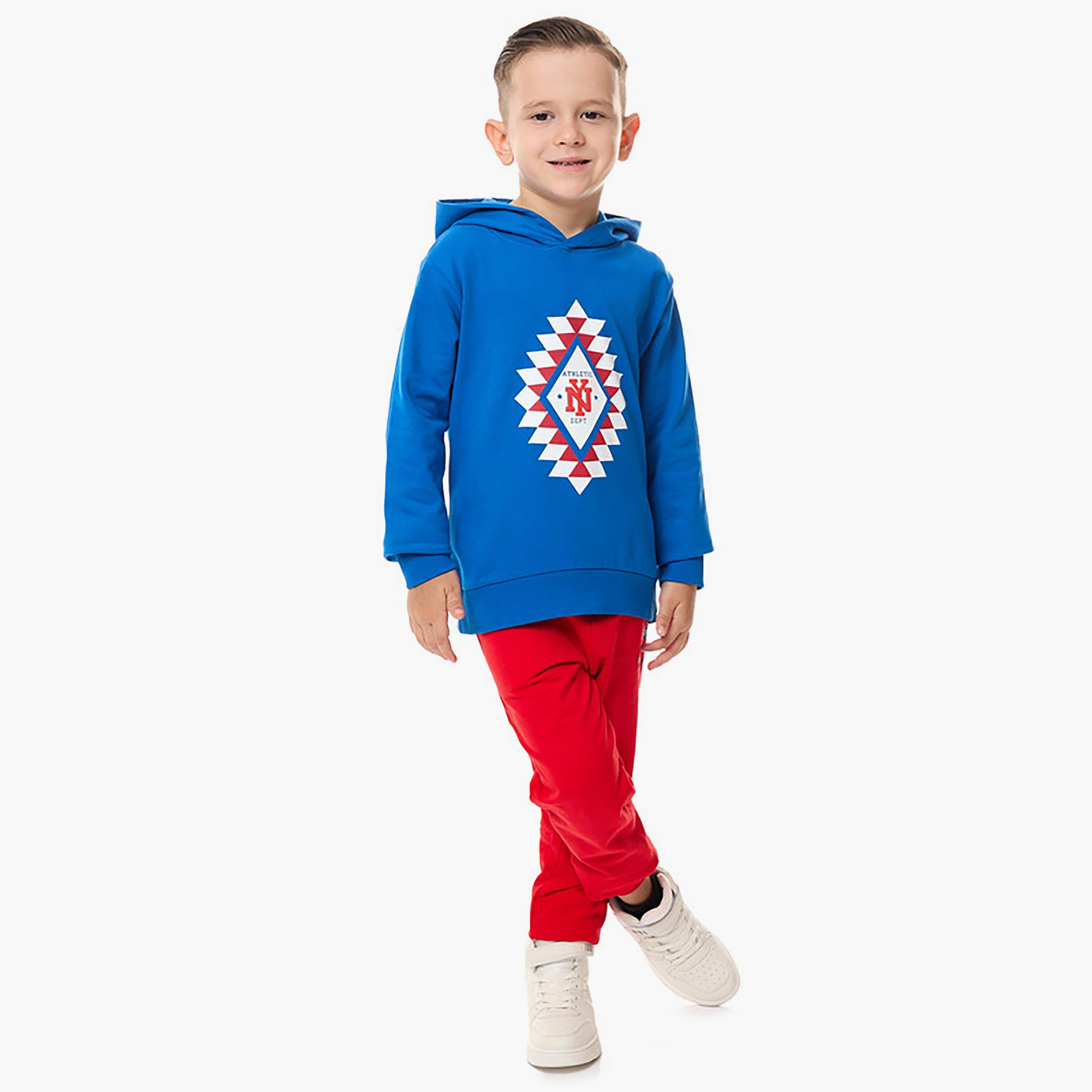Victor and Jane Printed Long Sleeves Hoodie-boys-clothing-sweatshirts-image-4
