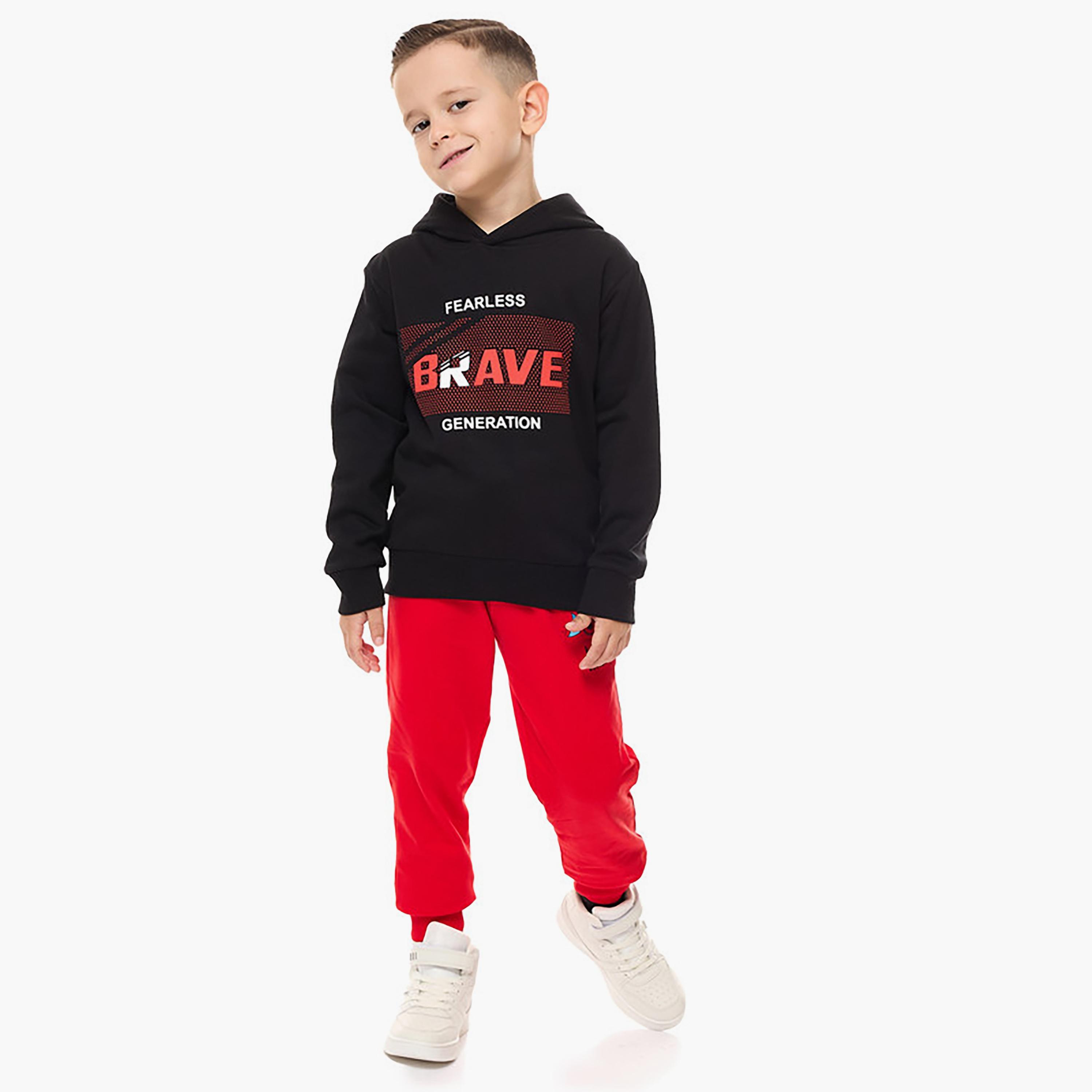 هودي بأكمام طويلة مطبوع من فيكتور اند جين-baby-boys-clothing-winterwear-sweatshirts-image-4