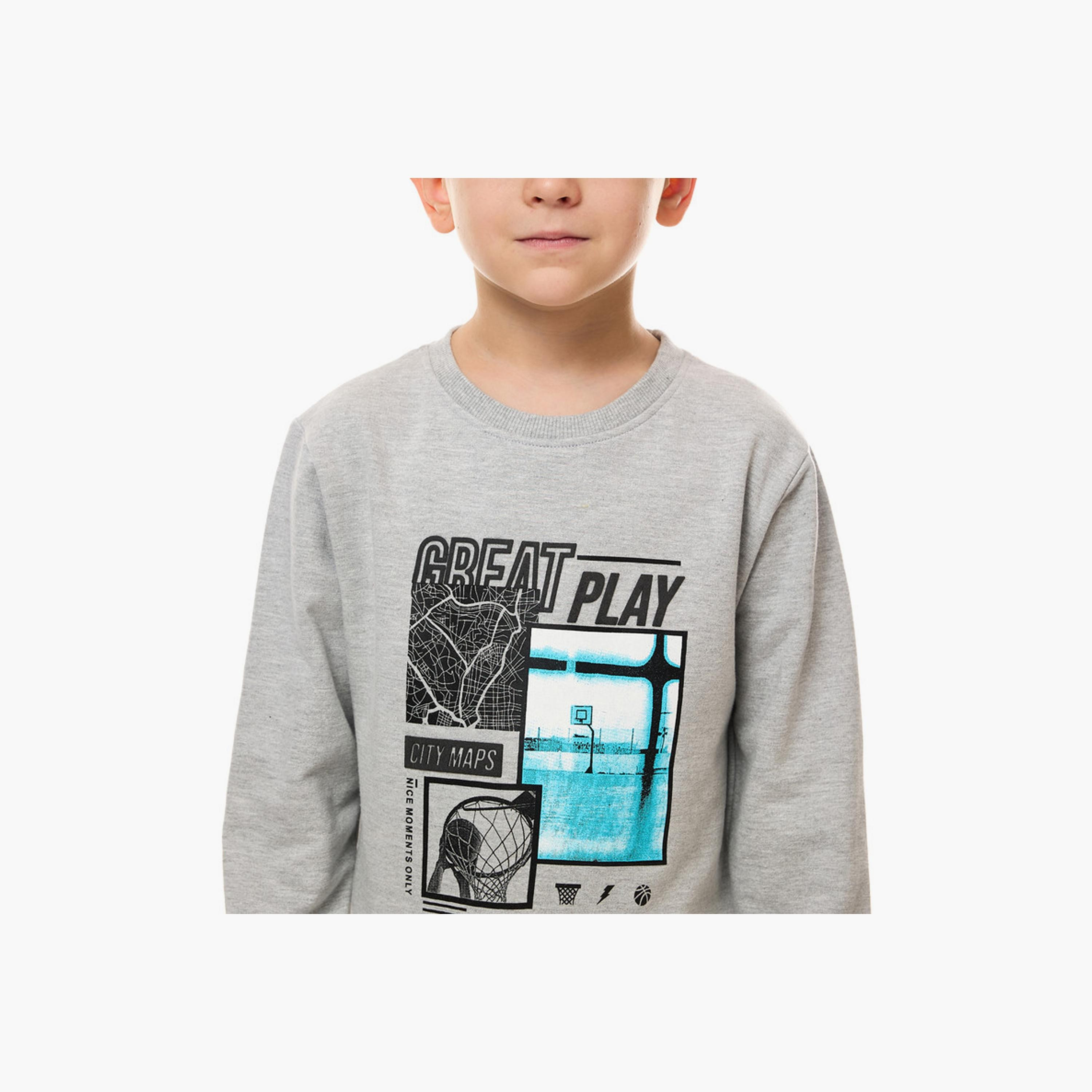 سويت شيرت بأكمام طويلة مطبوع من فيكتور اند جين-boys-clothing-sweatshirts-image-2