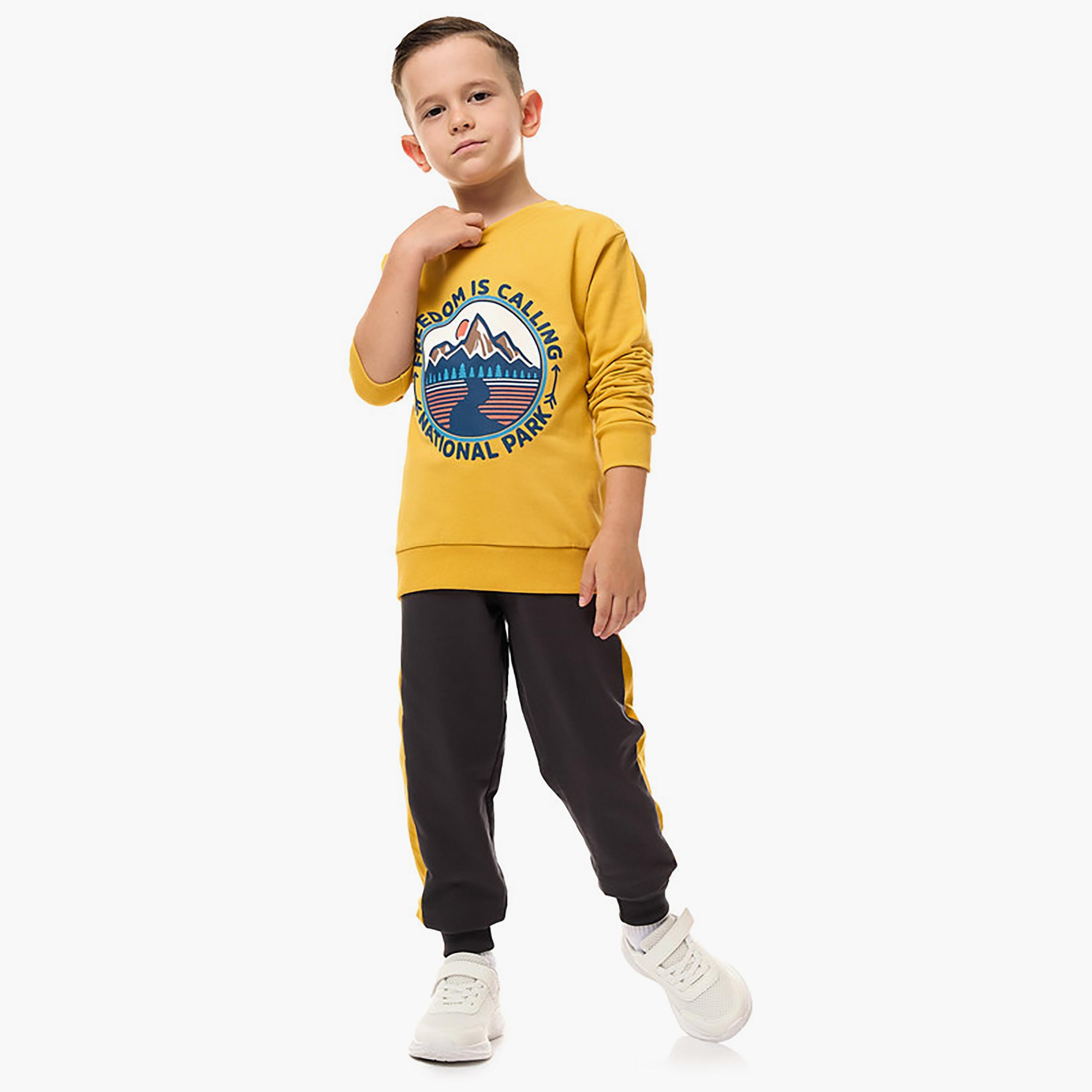 Victor and Jane Printed Long Sleeves Sweatshirt-boys-clothing-sweatshirts-image-4