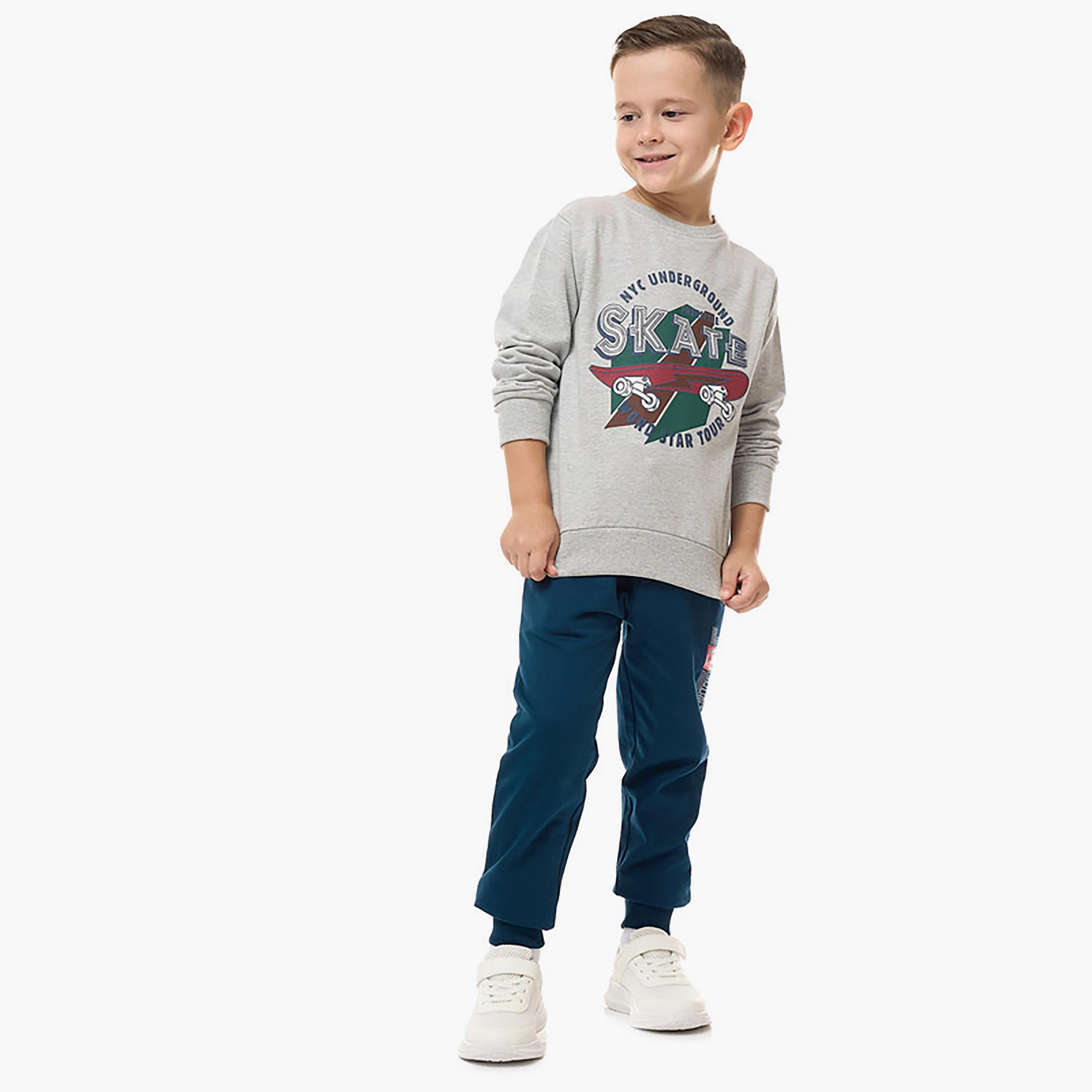 سويت شيرت بأكمام طويلة مطبوع من فيكتور اند جين-baby-boys-clothing-winterwear-sweatshirts-image-4