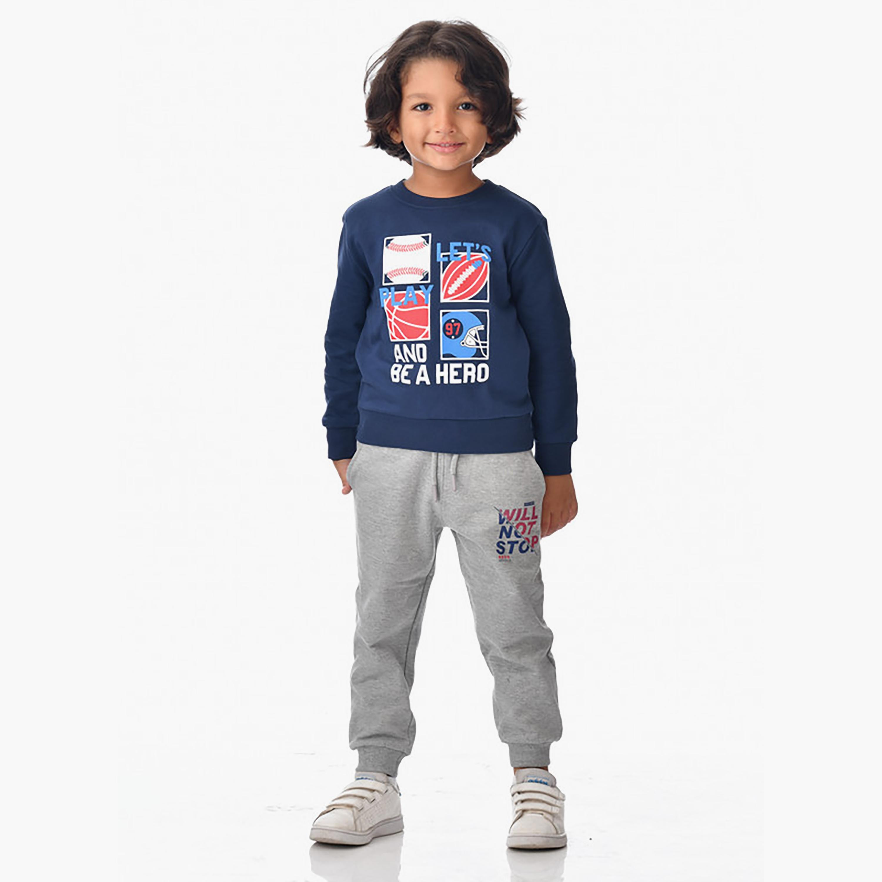 سويت شيرت بأكمام طويلة مطبوع من فيكتور اند جين-boys-clothing-sweatshirts-image-4