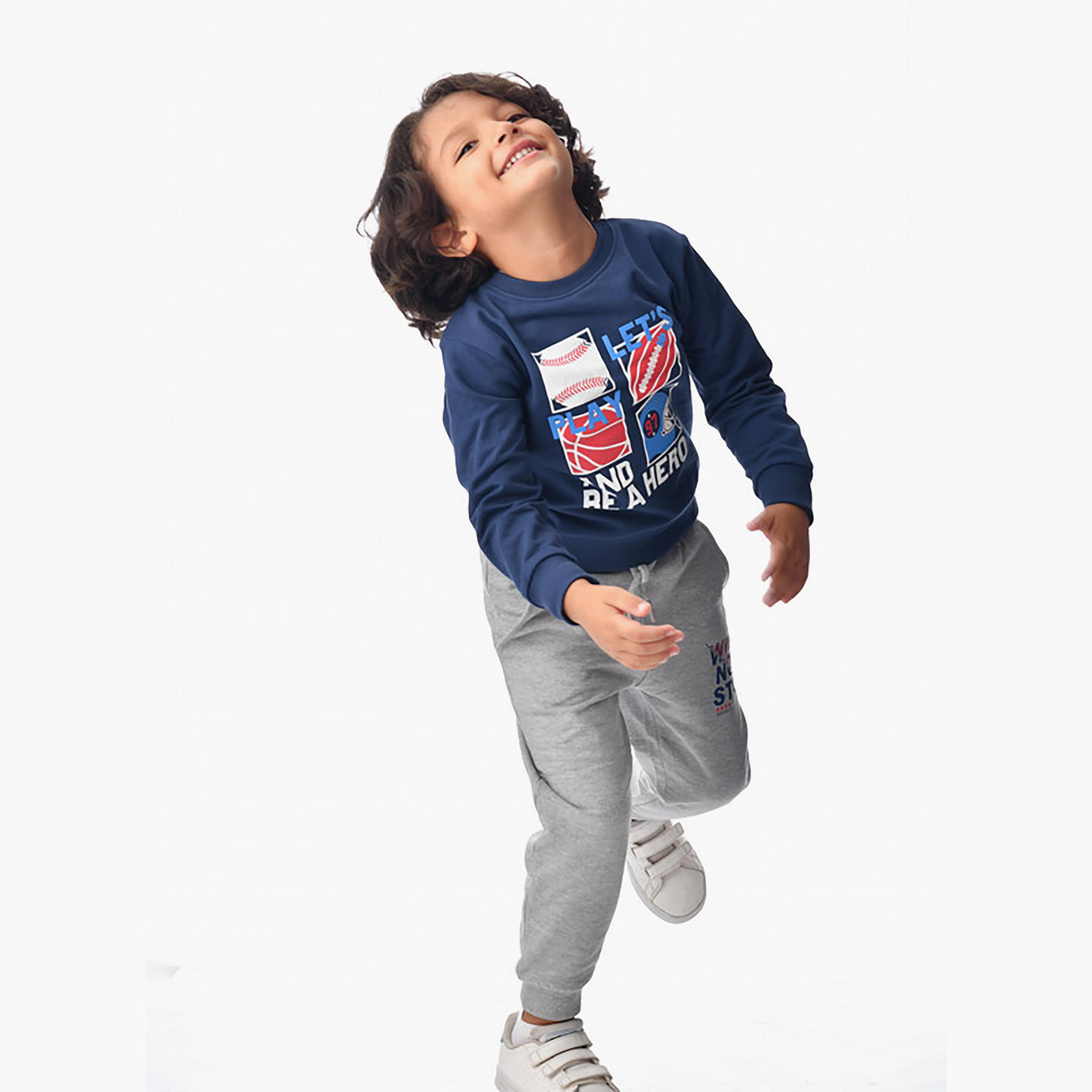 سويت شيرت بأكمام طويلة مطبوع من فيكتور اند جين-boys-clothing-sweatshirts-image-3