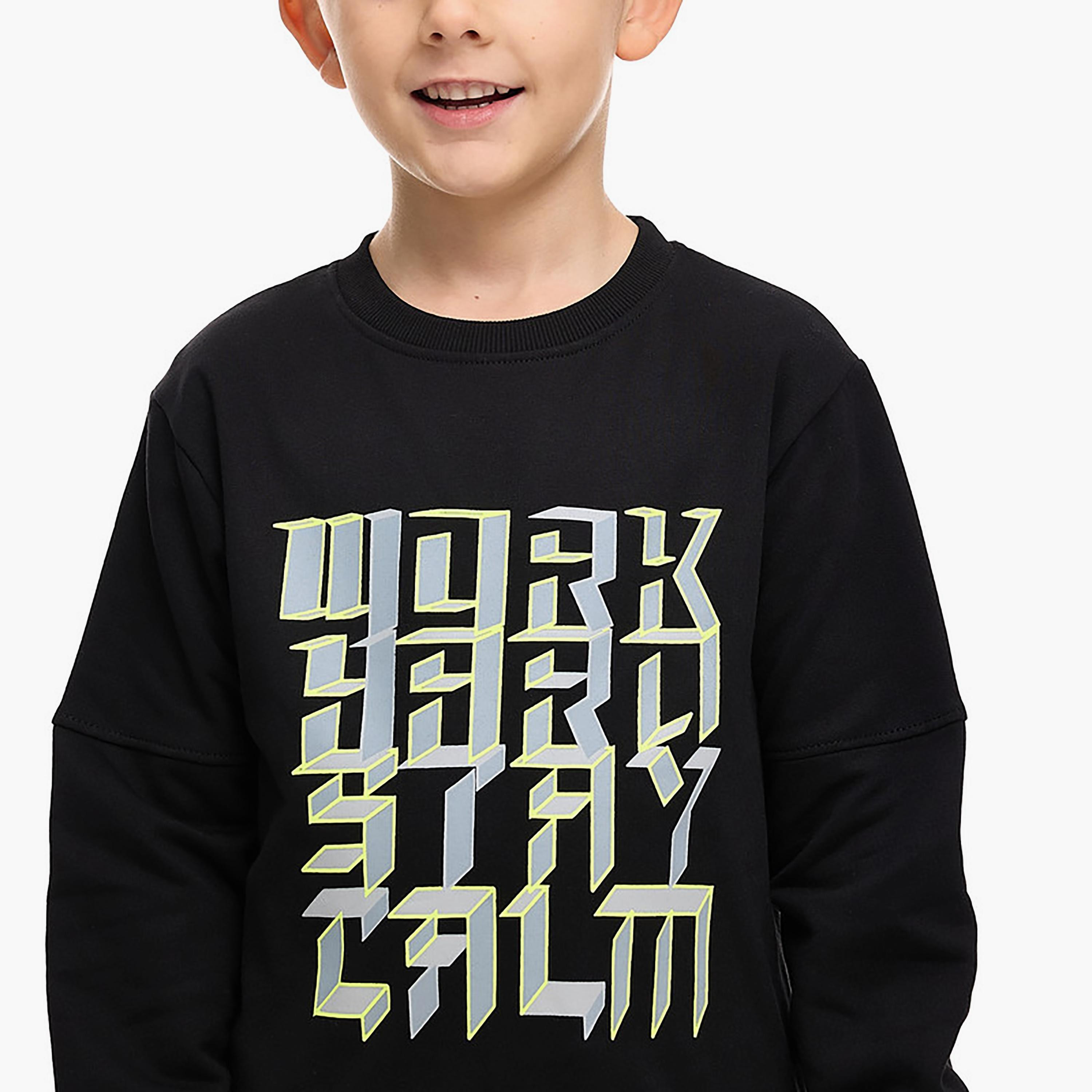 سويت شيرت بأكمام طويلة مطبوع من فيكتور اند جين-boys-clothing-sweatshirts-image-5