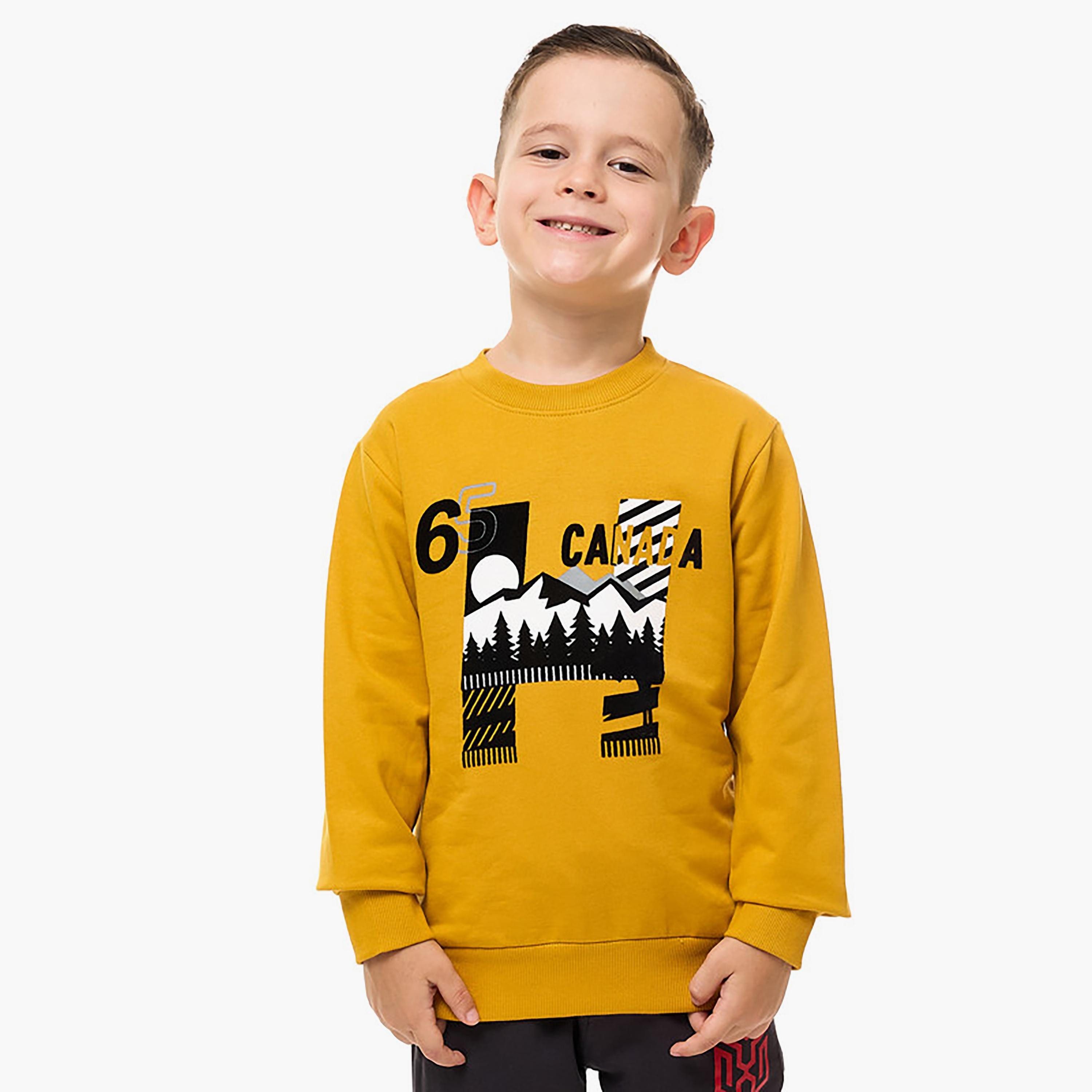 Victor and Jane Printed Long Sleeves Sweatshirt-boys-clothing-sweatshirts-image-1