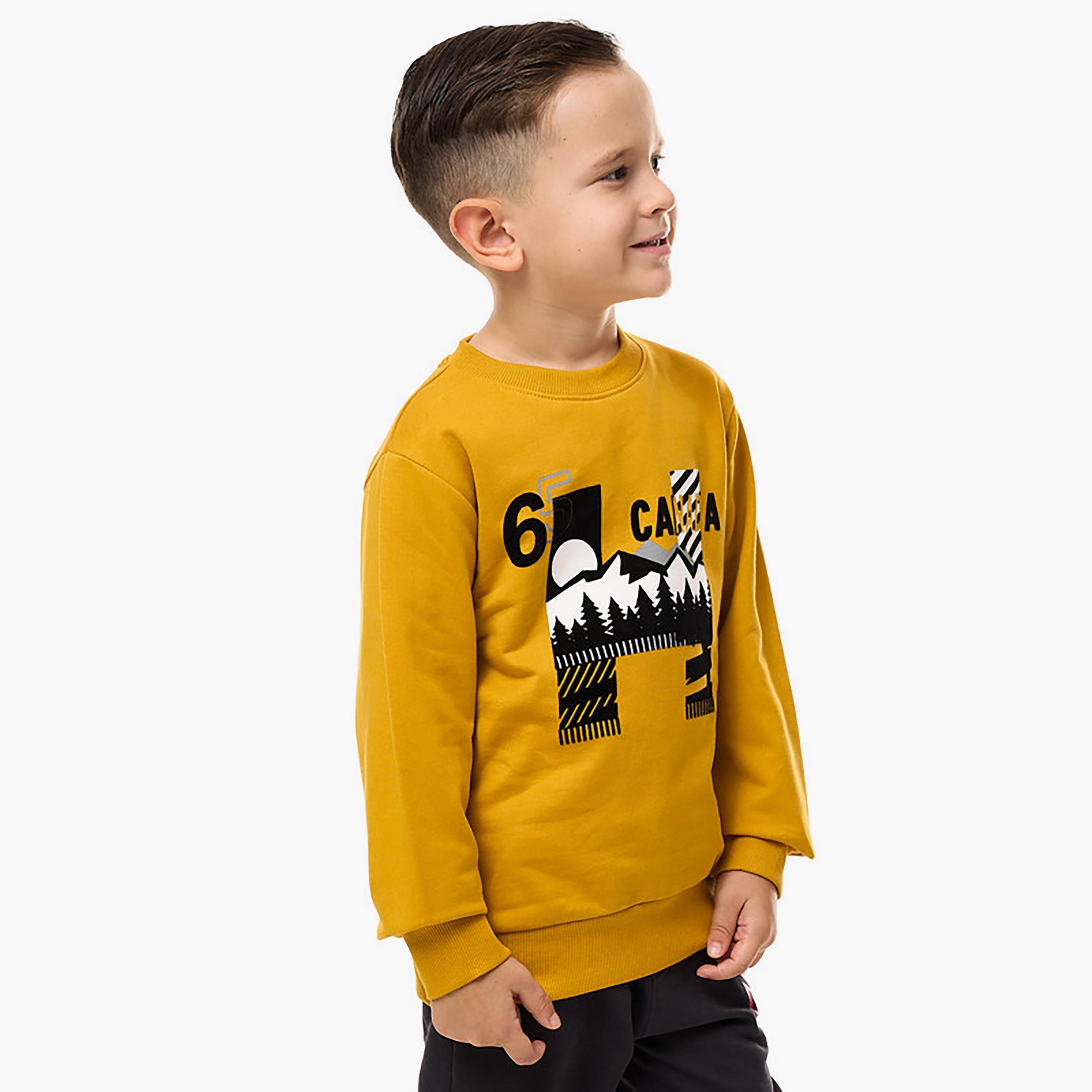 Victor and Jane Printed Long Sleeves Sweatshirt-boys-clothing-sweatshirts-image-2