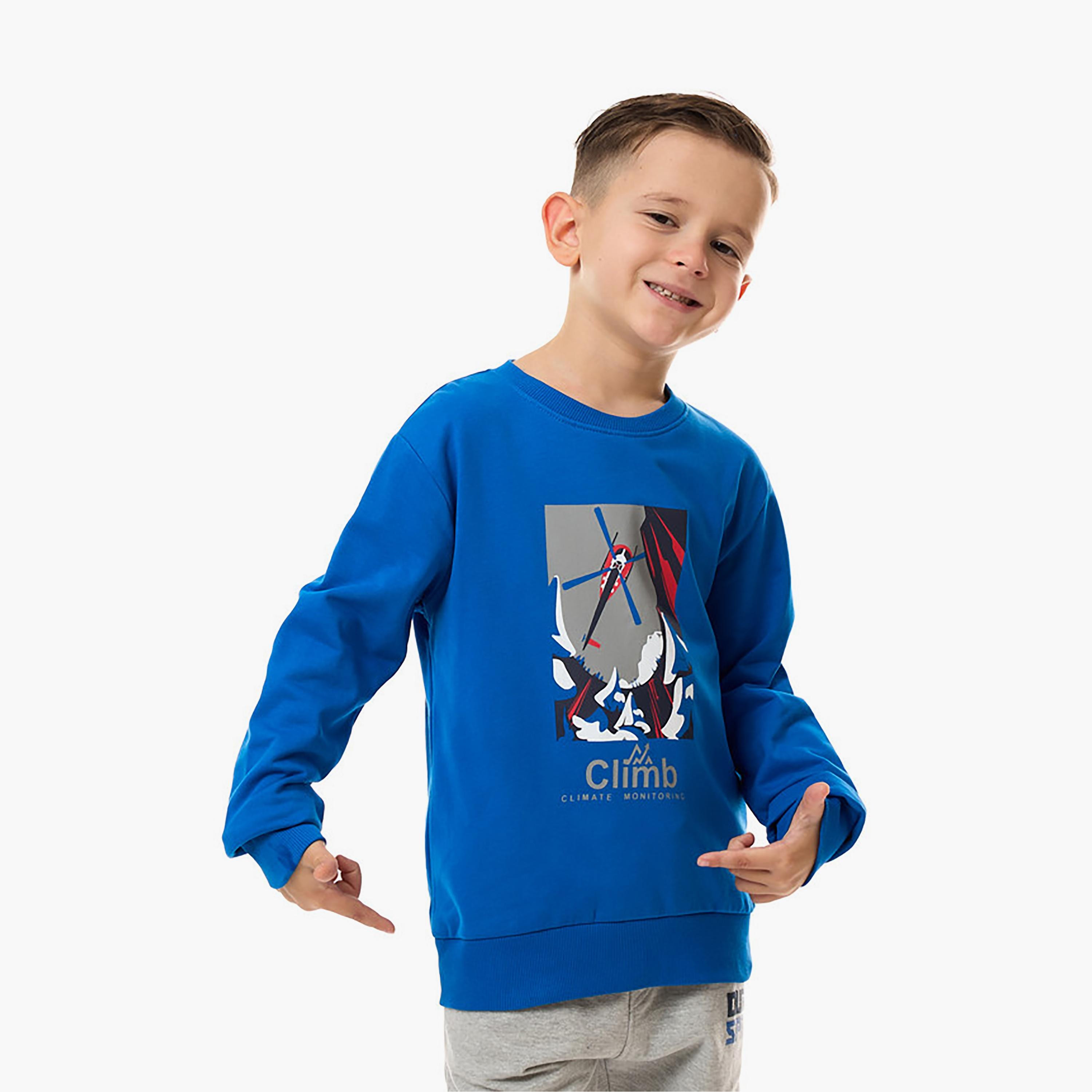 Victor and Jane Printed Long Sleeves Sweatshirt-boys-clothing-sweatshirts-image-1