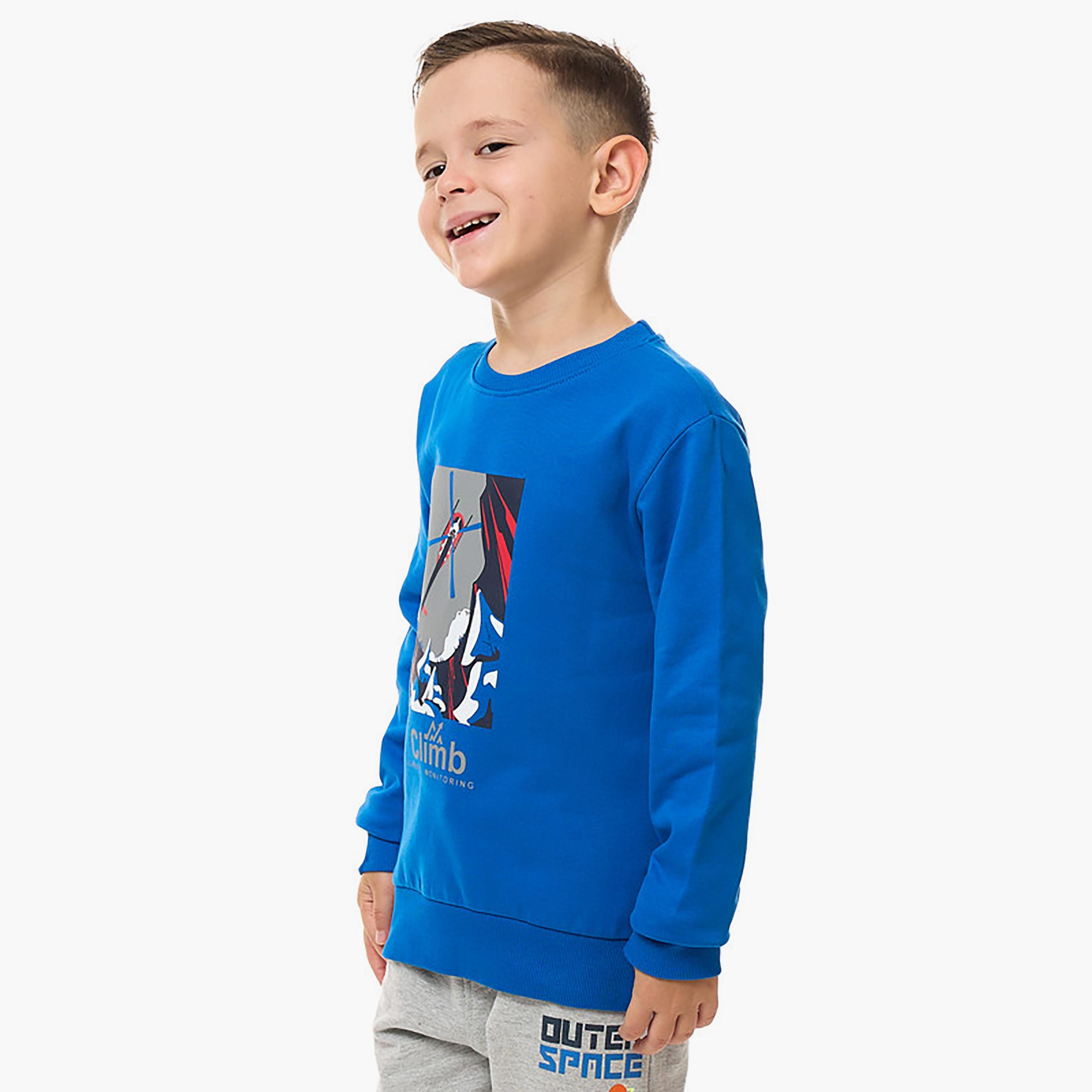 Victor and Jane Printed Long Sleeves Sweatshirt-boys-clothing-sweatshirts-image-2