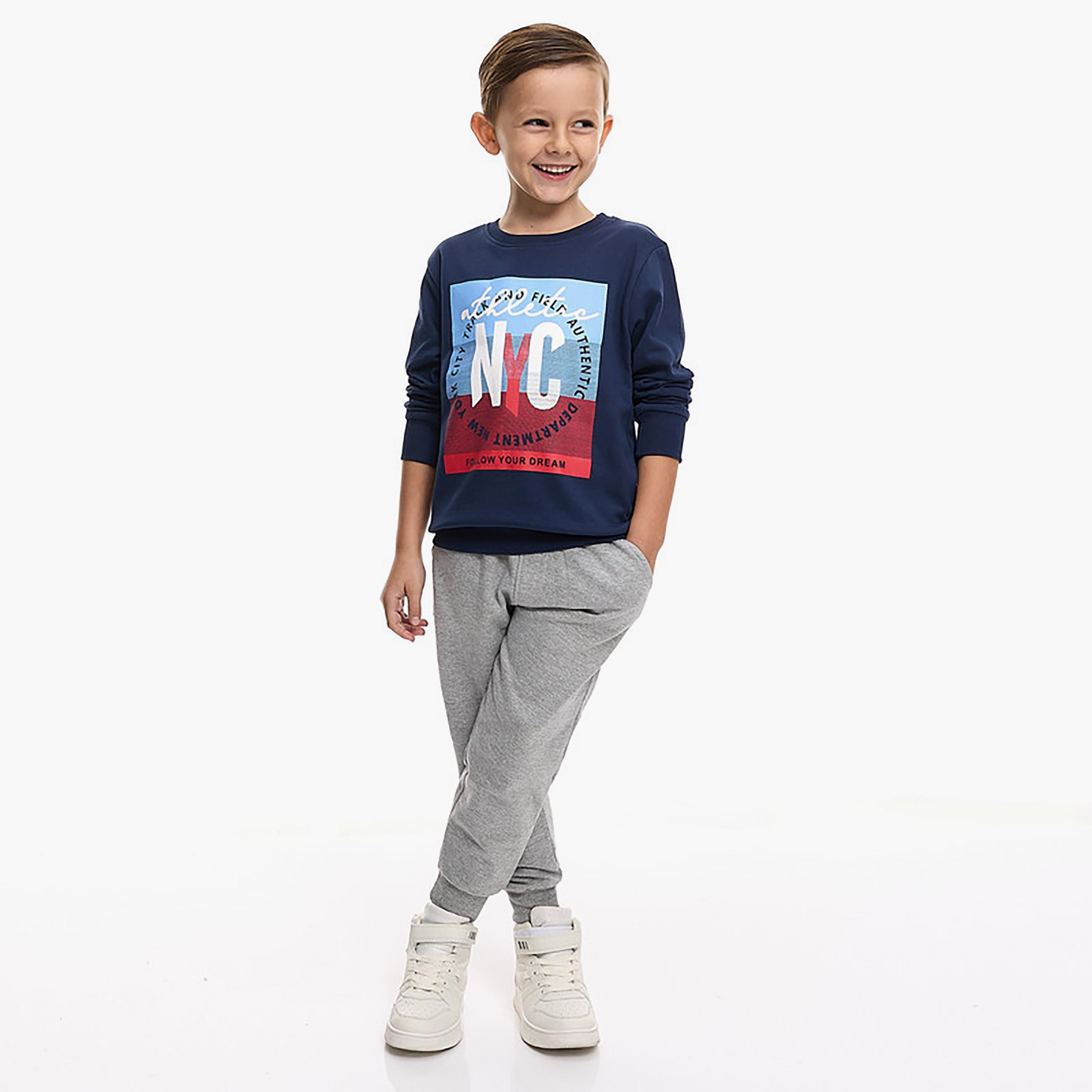 سويت شيرت بأكمام طويلة مطبوع من فيكتور اند جين-boys-clothing-sweatshirts-image-3