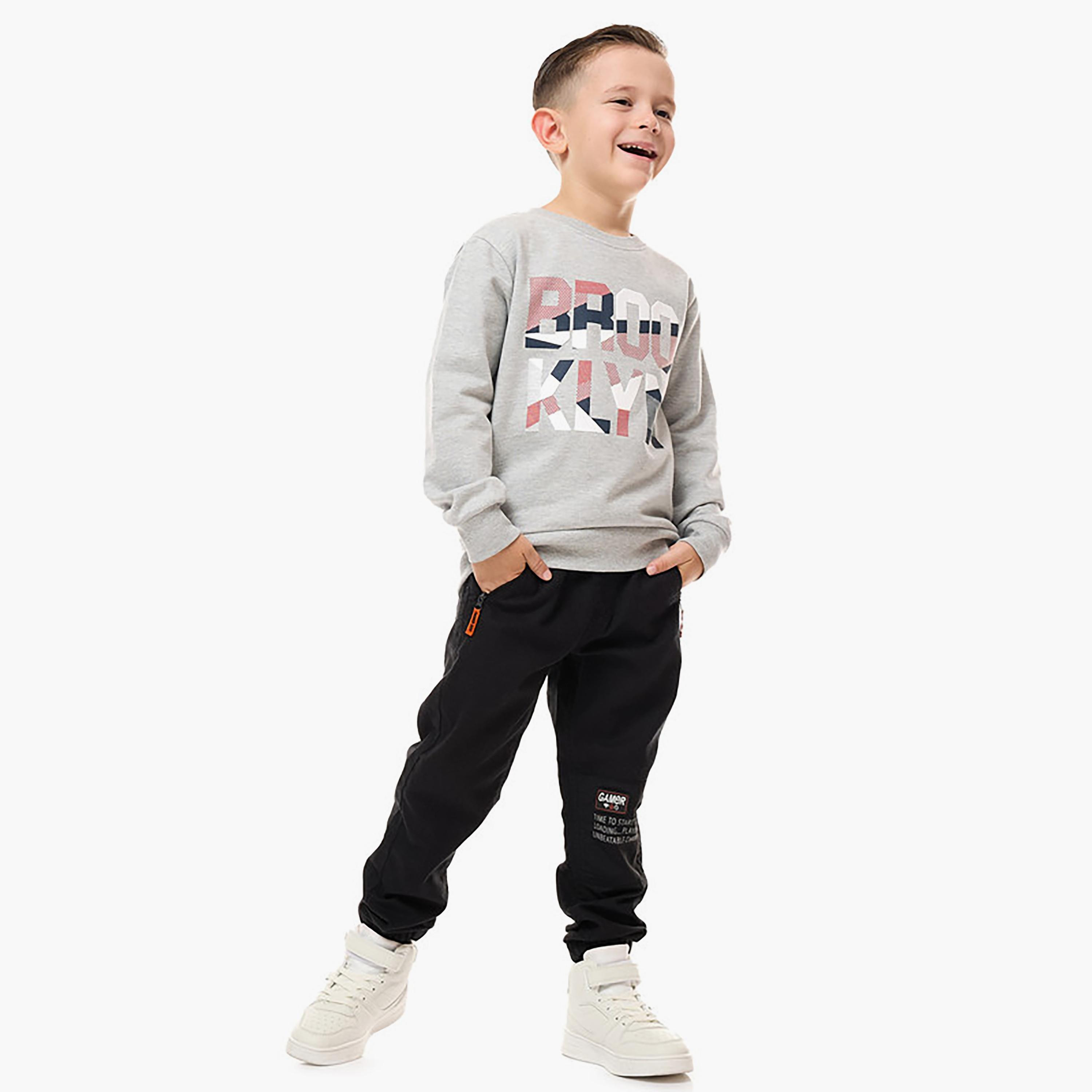 سويت شيرت بأكمام طويلة مطبوع من فيكتور اند جين-boys-clothing-sweatshirts-image-4