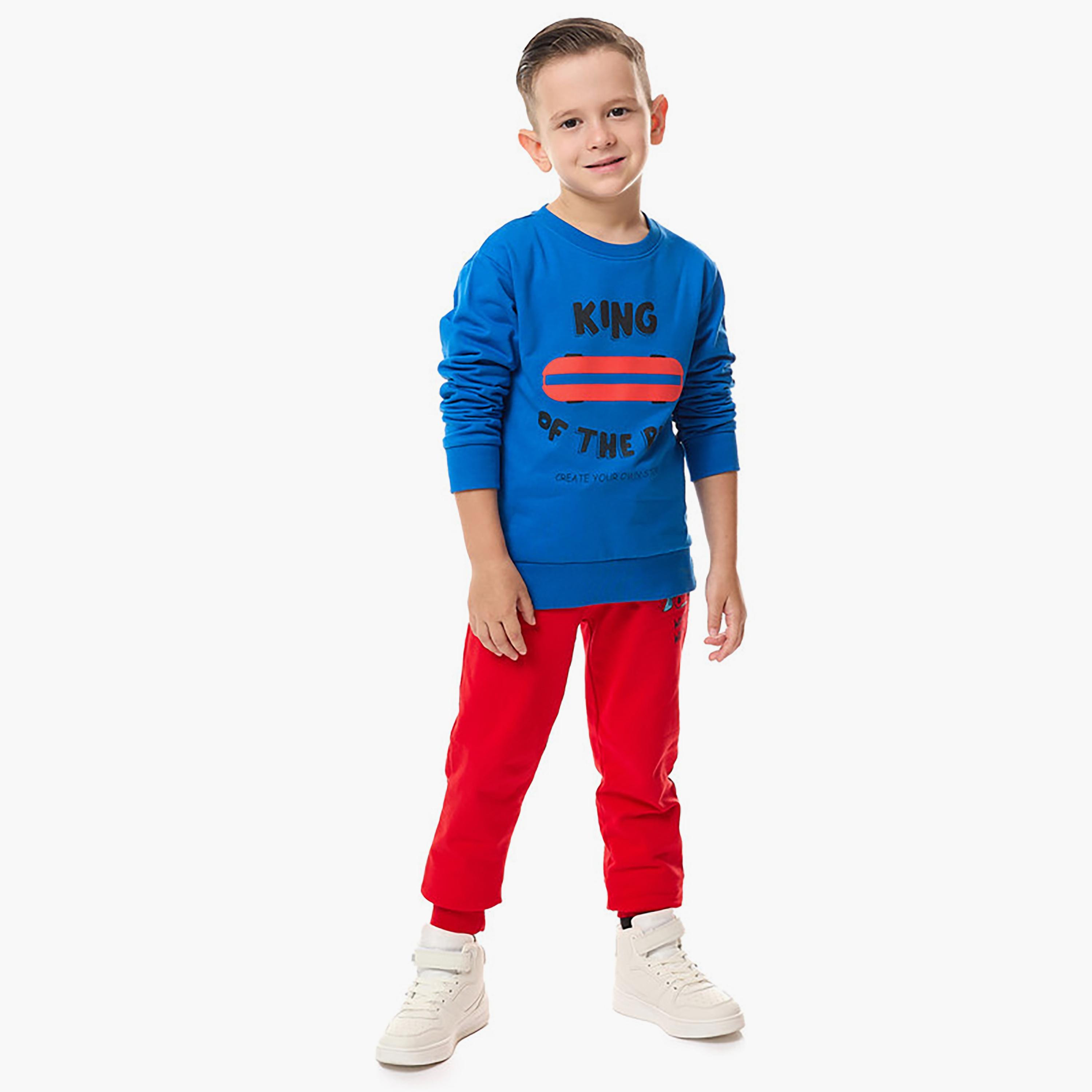 Victor and Jane Printed Long Sleeves Sweatshirt-boys-clothing-sweatshirts-image-4